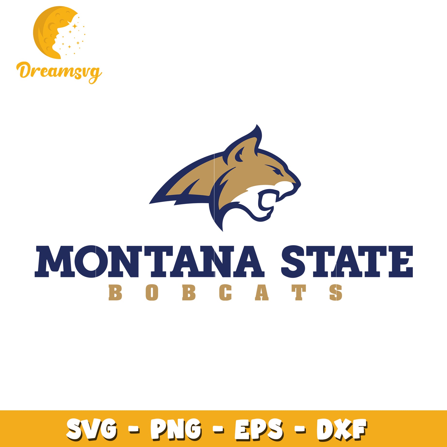 Montana State Bobcats Logo SVG Design for Creative Projects