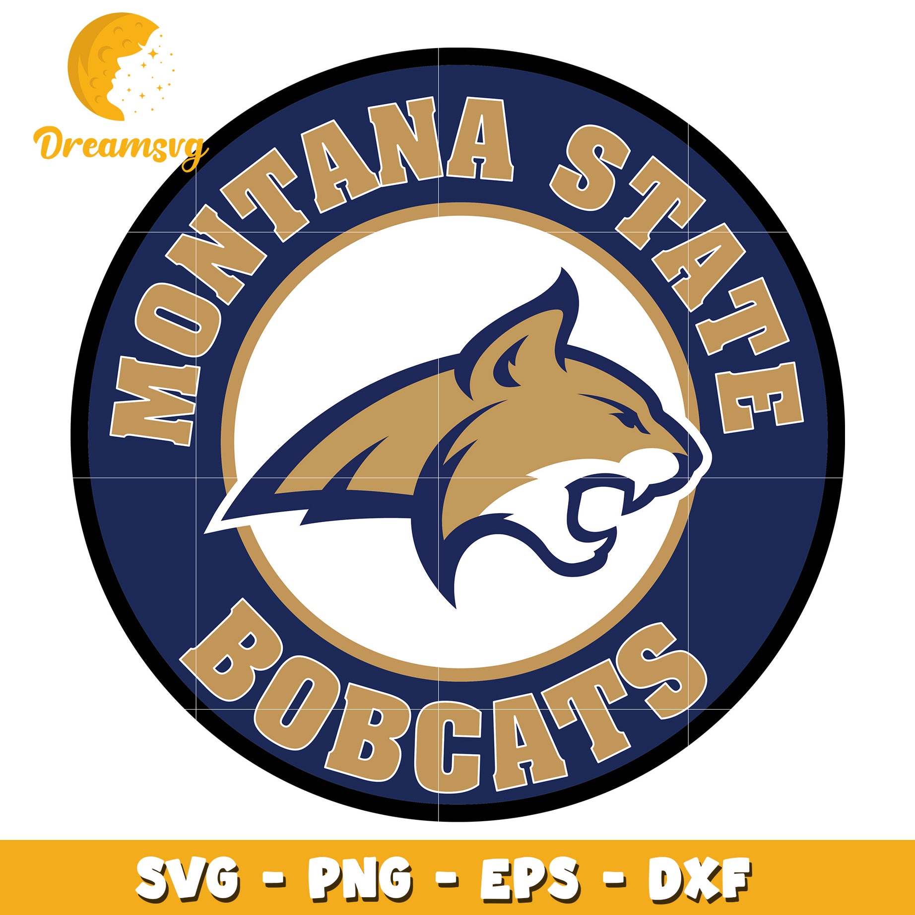 Montana State University Bobcats Logo SVG Download for Crafts