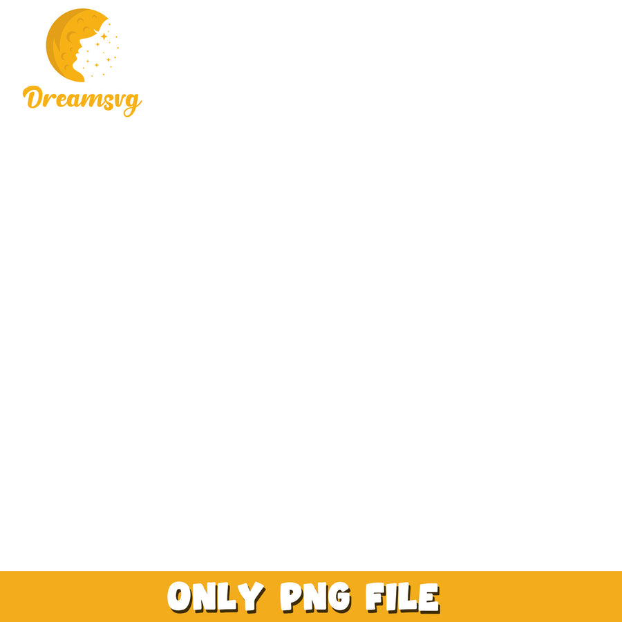 Moon Face Girl PNG Graphic Design