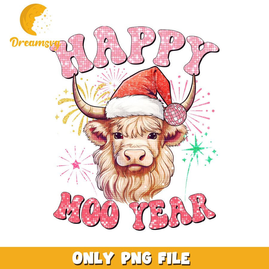 Moo year png, merry christmas​ png, christmas bell png