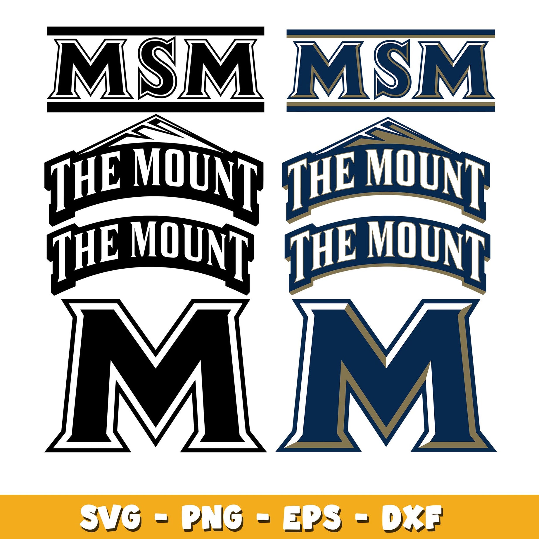 Mount St. Marys Mountaineers Bundle svg, Mount St. Marys Mountaineers logo svg, ncaa svg  