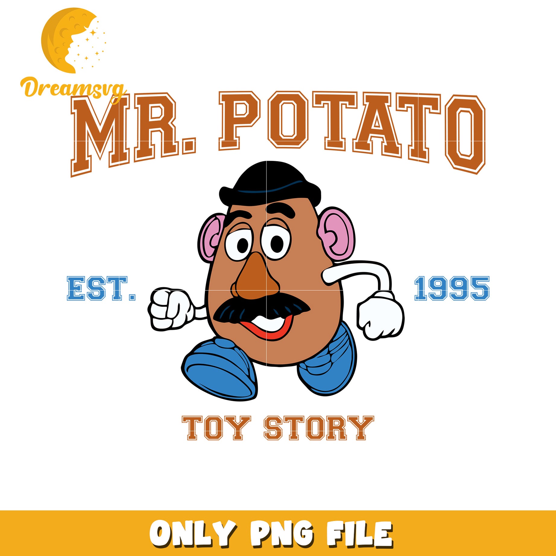 Mr Potato Toy Story PNG File Character Design 1995