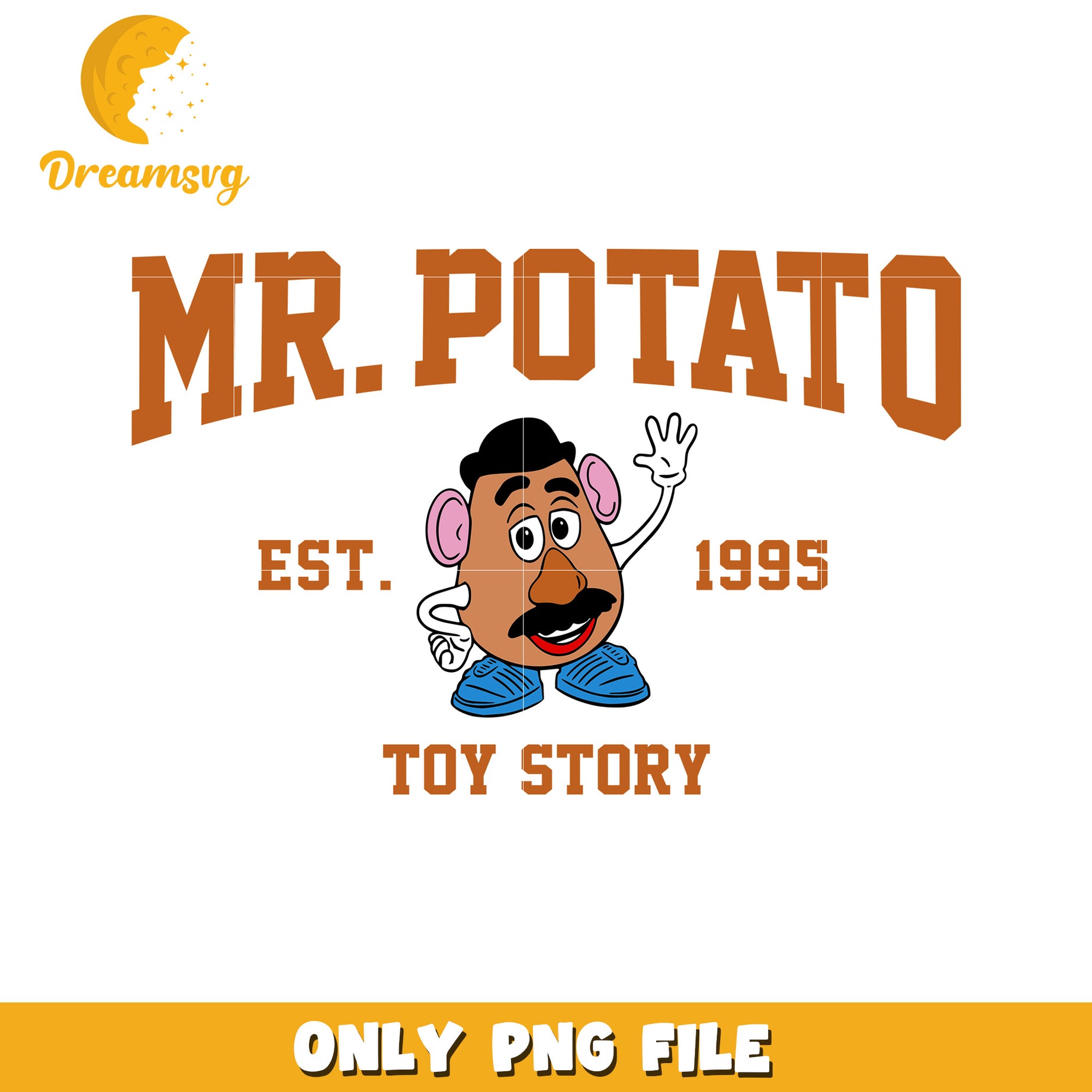 Mr Potato Toy Story PNG File for Fun Creative Design
