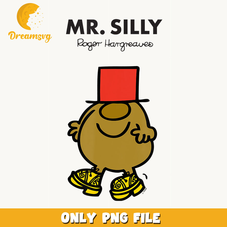 Mr Silly PNG, Mr Men Roger Hargreaves, Funny Character PNG