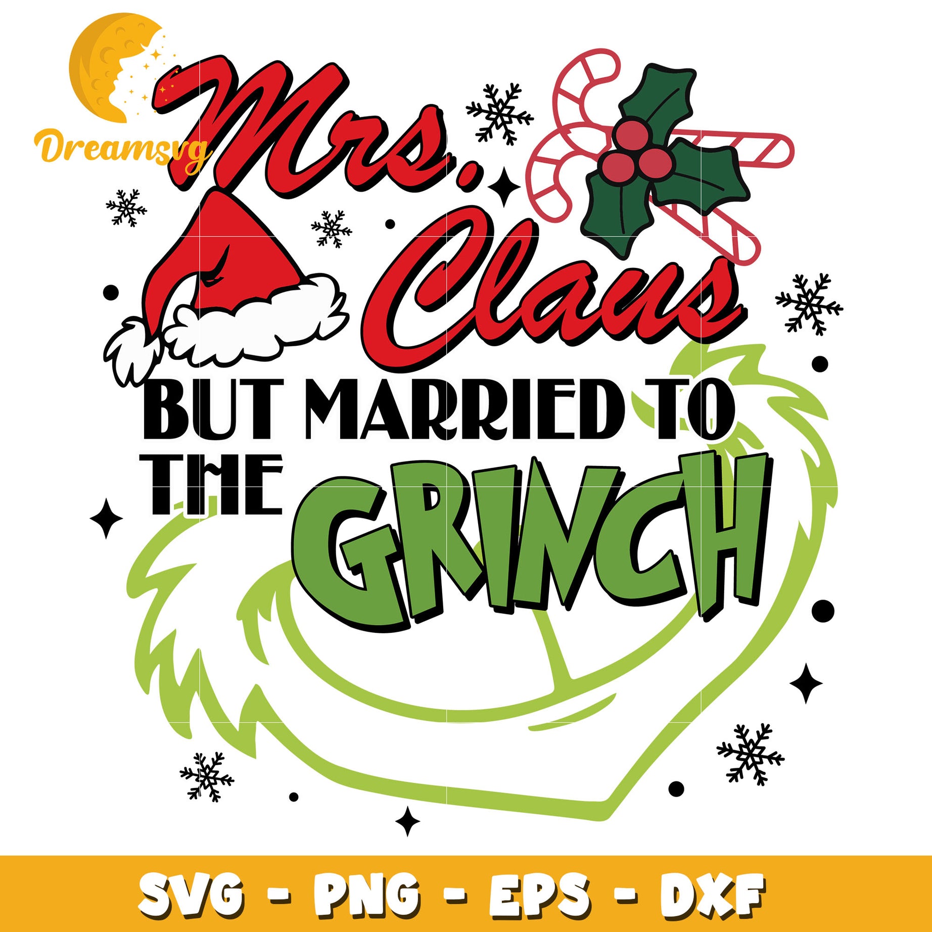 Mrs.Claus But Married To The Grinch svg, Mrs.Claus svg, christmas svg