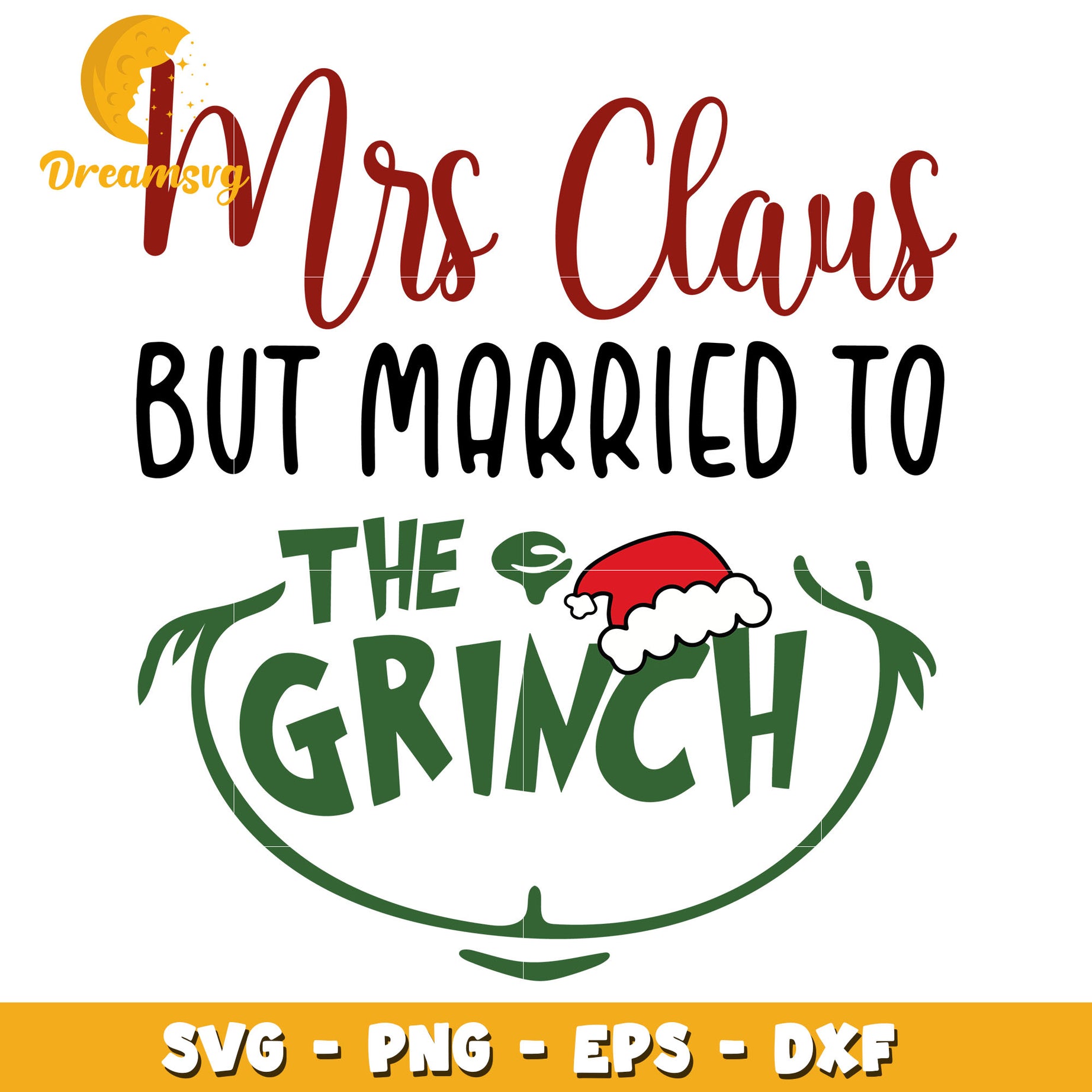 Mrs.Claus but merried to Grinch svg, Grinch svg, christmas svg