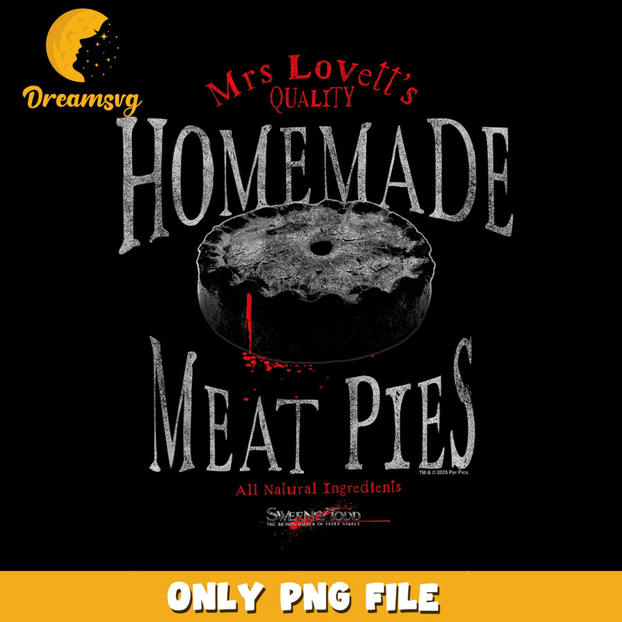Mrs Lovett Meat Pies PNG, Homemade Food Art, Sweeney