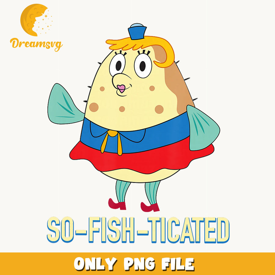 Mrs Puff So-Fish-Ticated PNG, Spongebob Nickelodeon Funny, Cute PNG