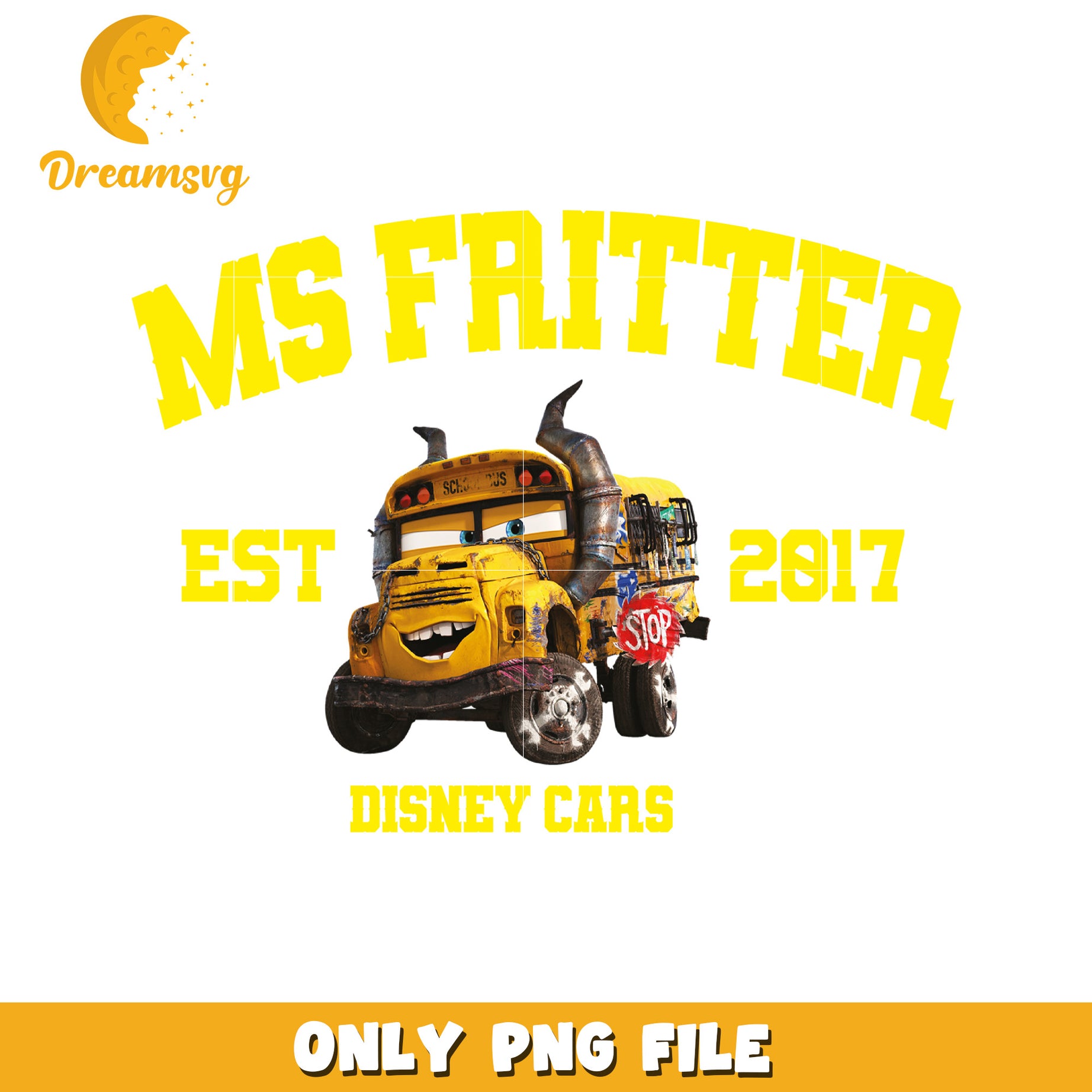 Ms Fritter Disney Cars PNG