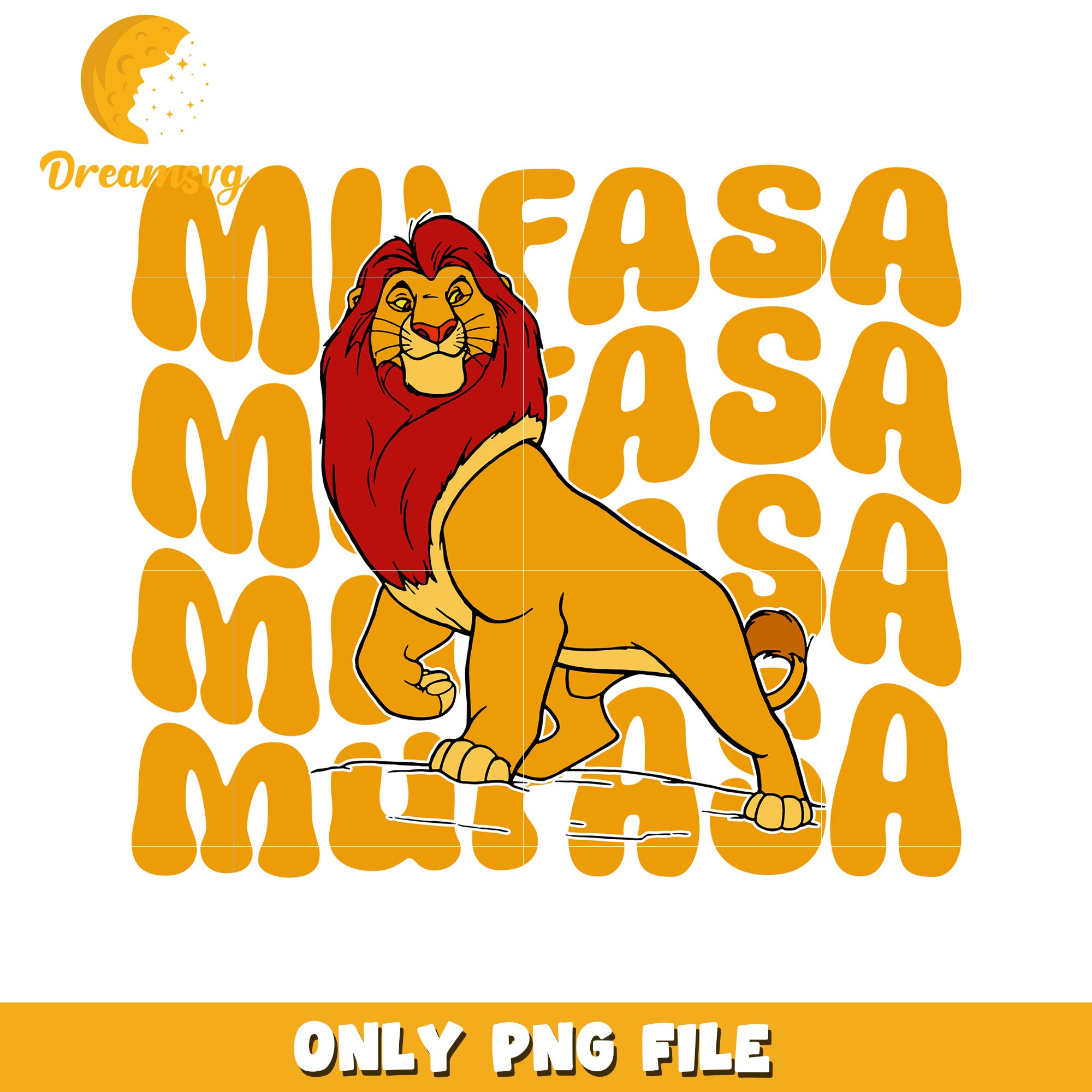 Mufasa Lion Character PNG Art for Creative Projects