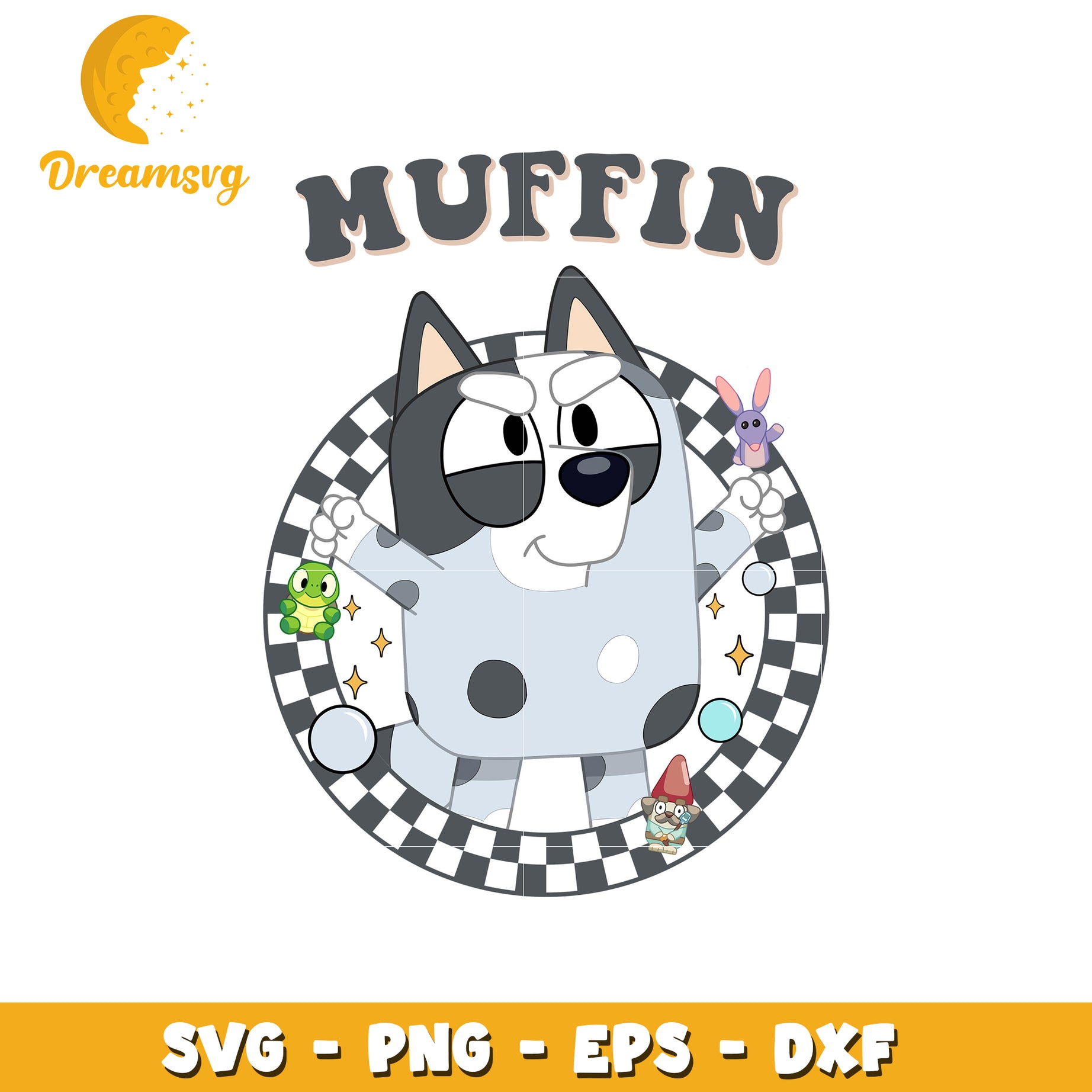 Muffin Dog SVG Cut File PNG EPS DXF