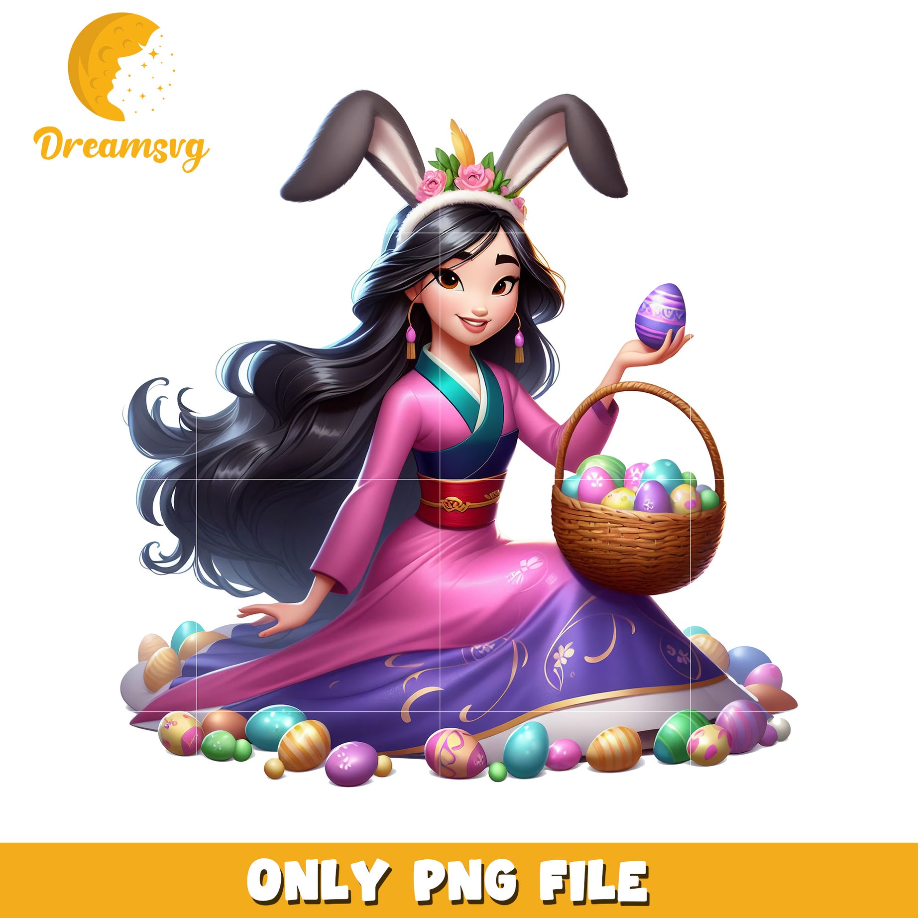 Mulan Easter Bunny PNG Image