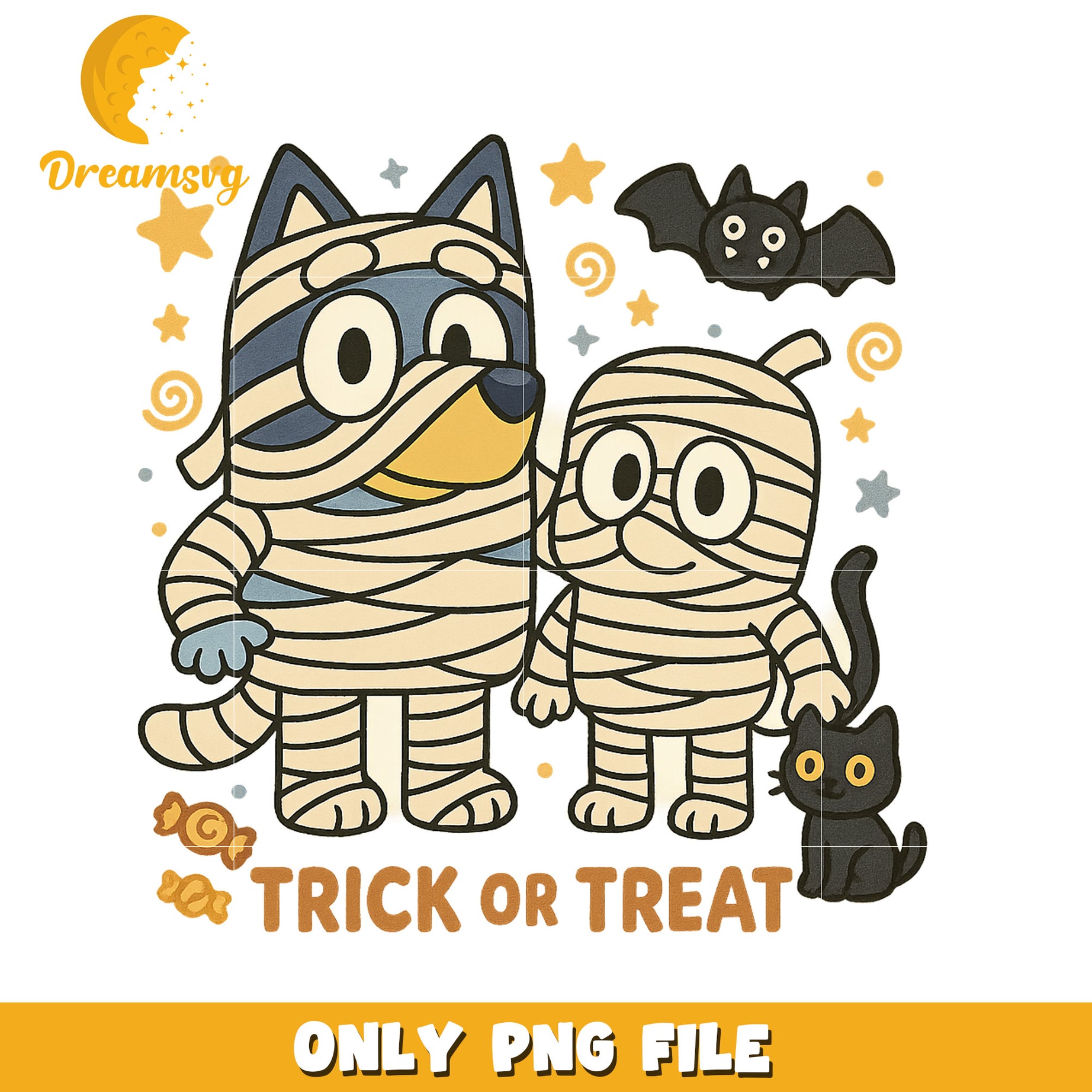 Mummy halloween bluey png, bluey halloween png, halloween toys png