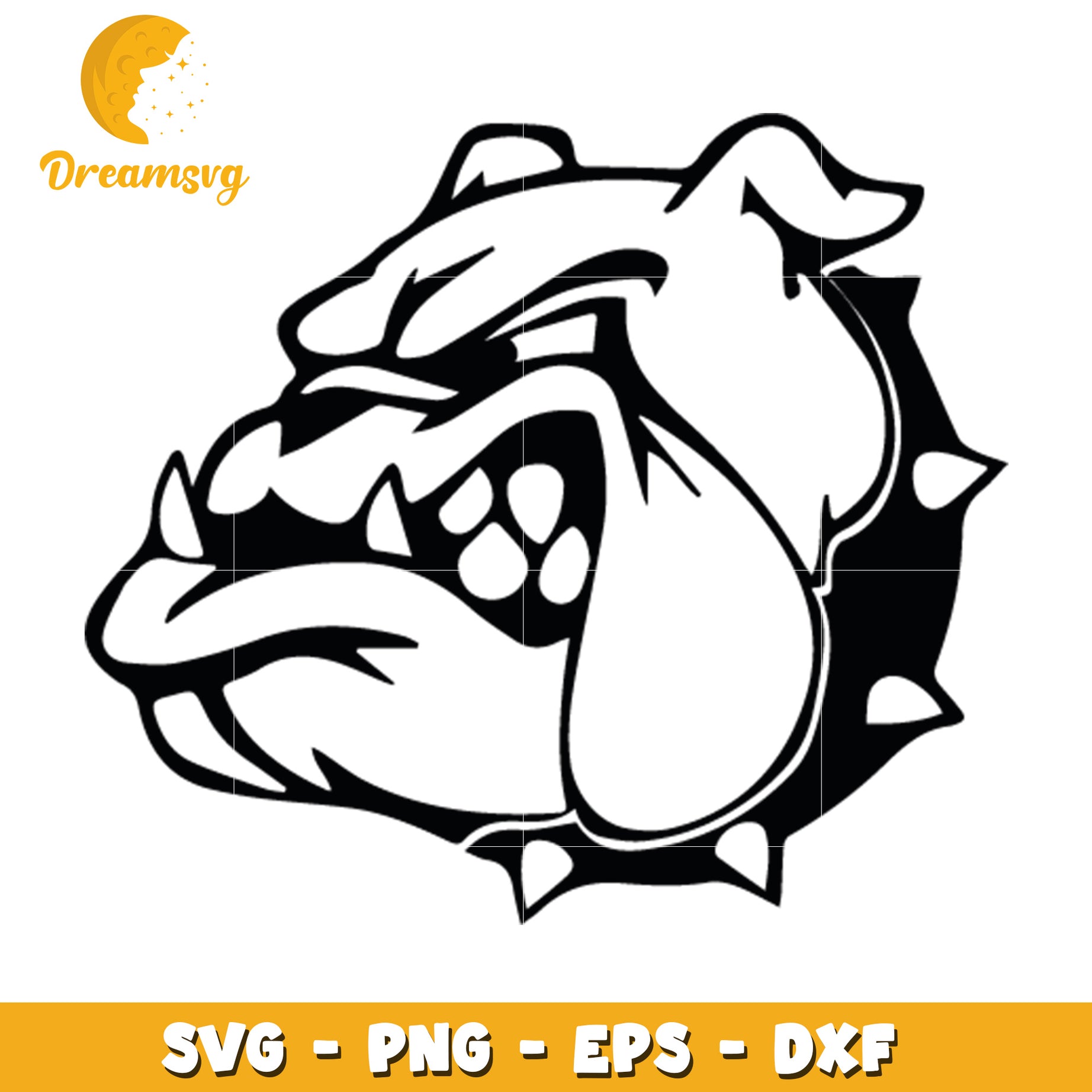 Muscular Bulldog SVG Graphic for Design Projects and Crafts