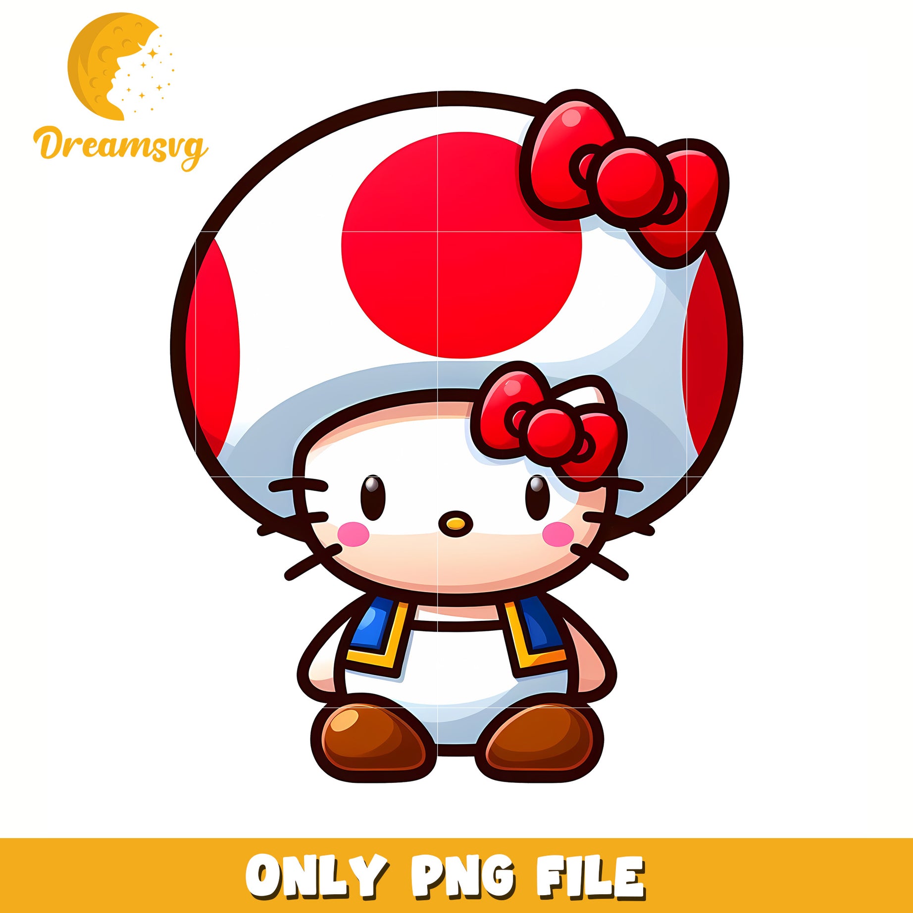 Musrooman kitty png, hello kitty adidas png, cute hello kitty png