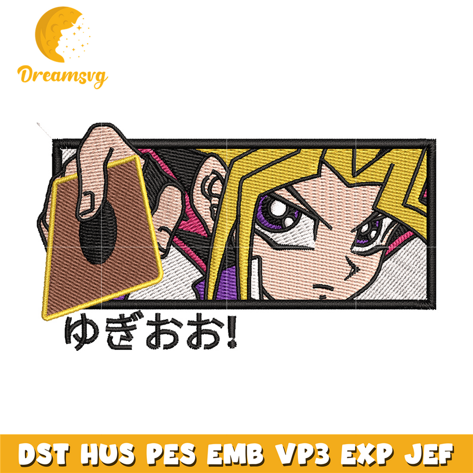 Muto Yugi embroidery design
