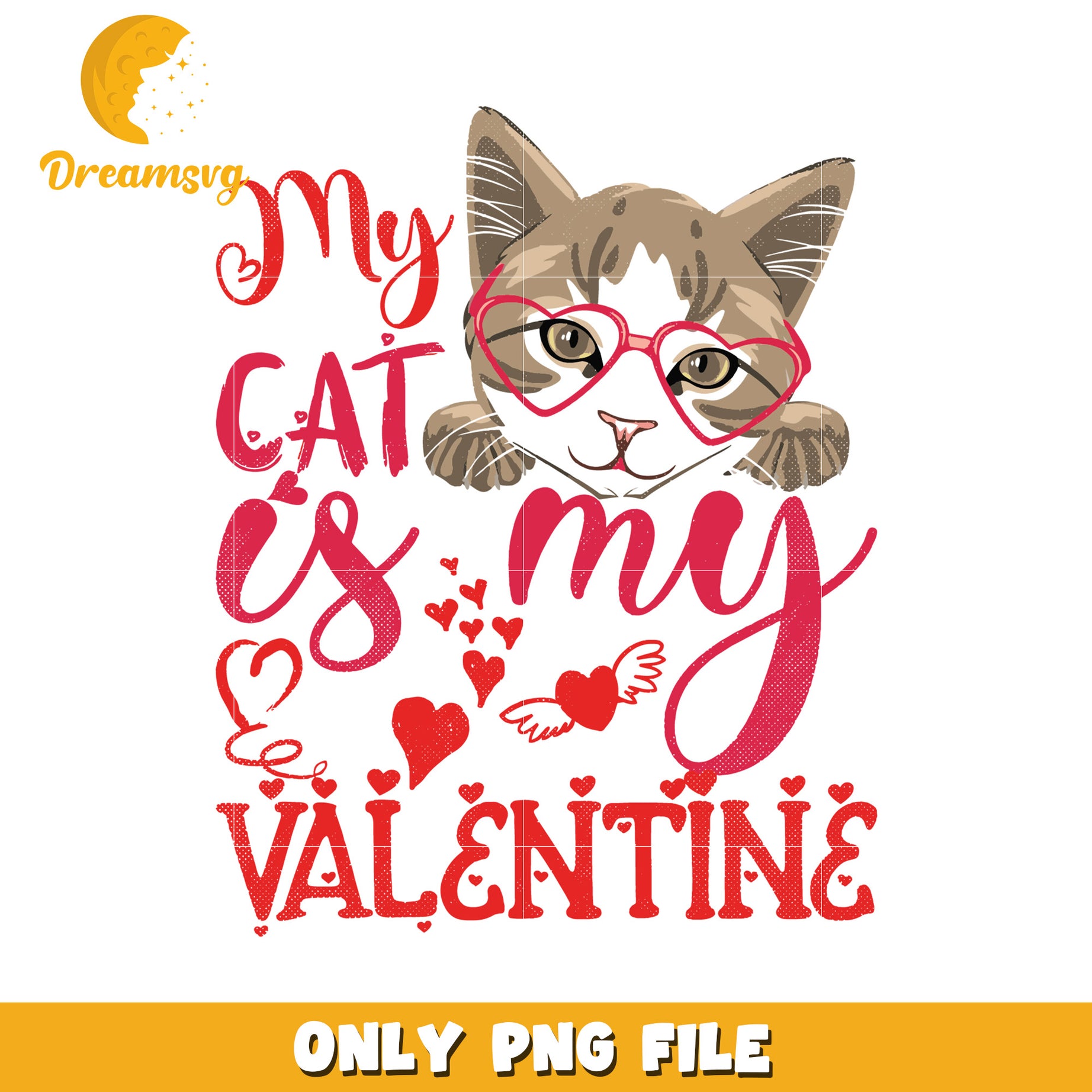 My Cat My Valentine PNG