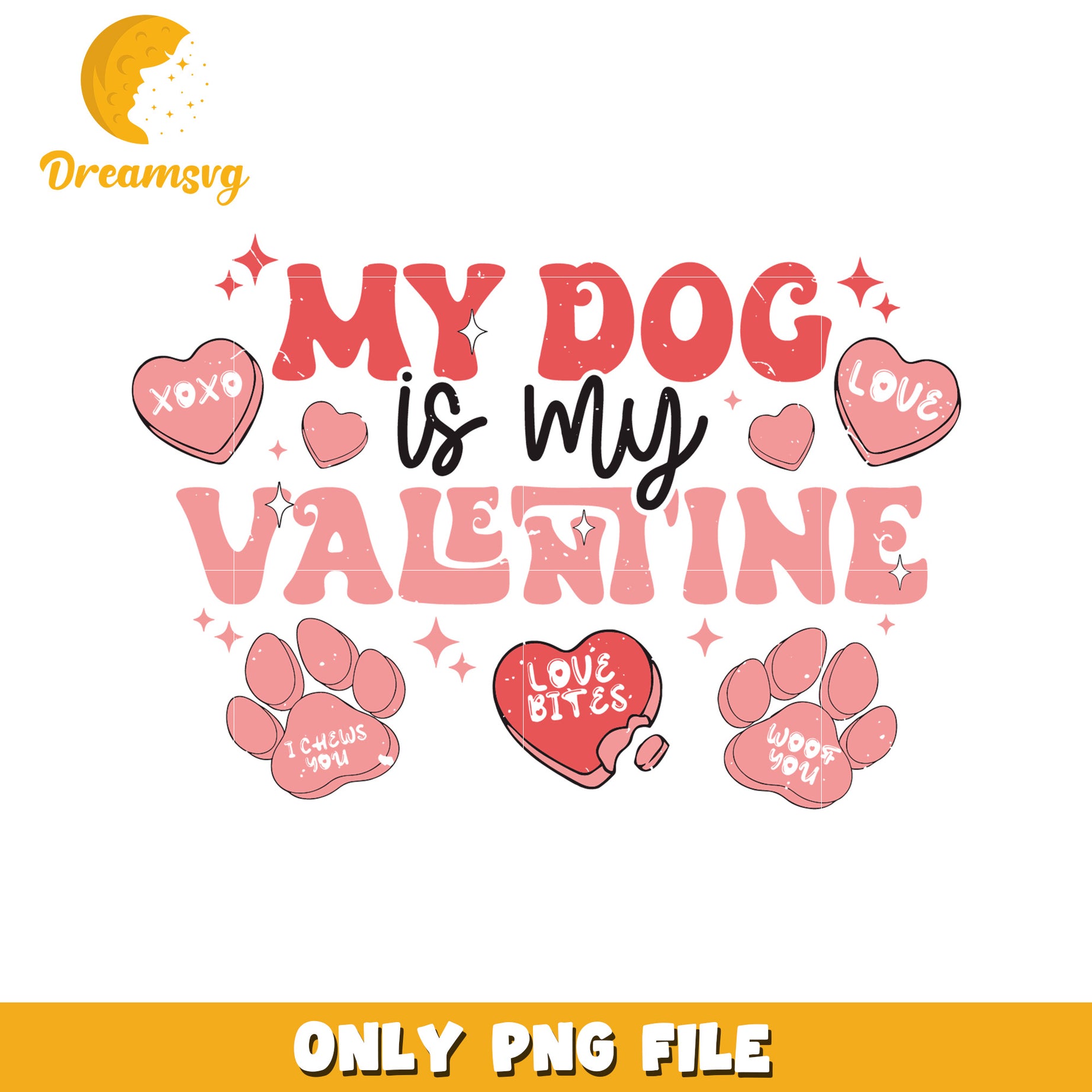 My Dog My Valentine PNG