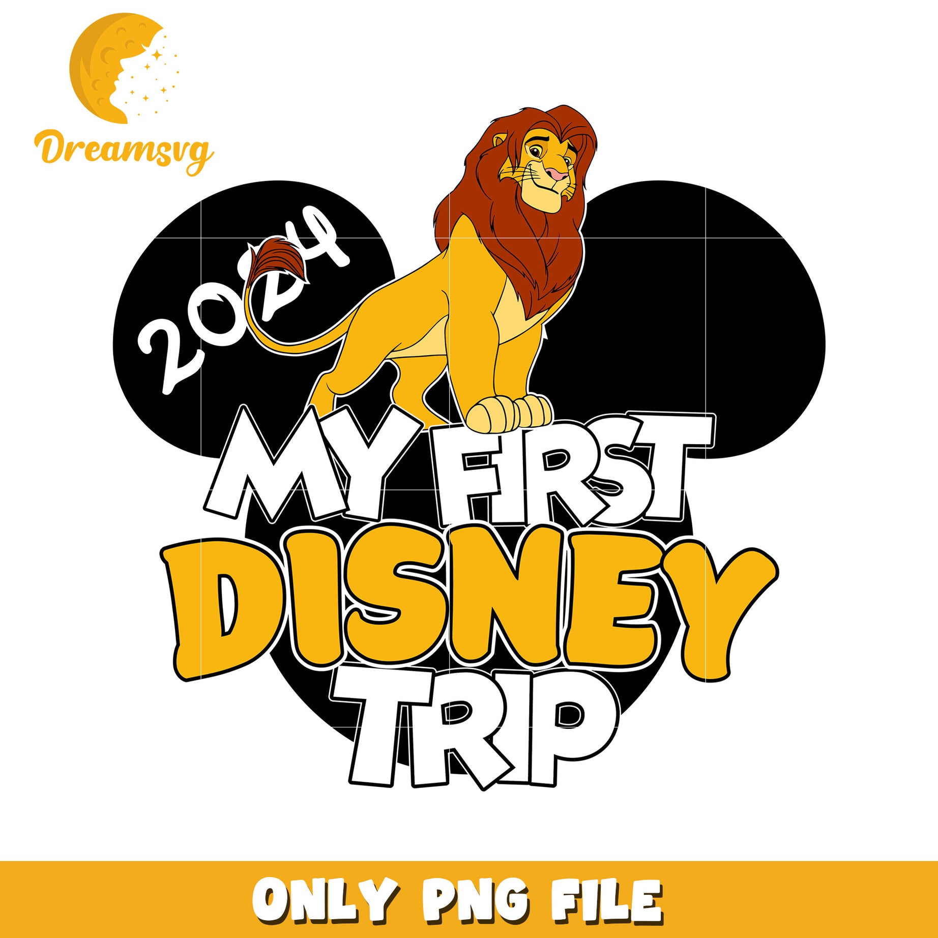 My First Disney Trip PNG 2024 Simba