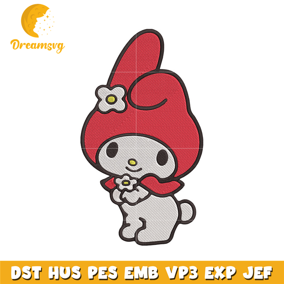 My Melody Embroidery Design, Hello kitty Embroidery