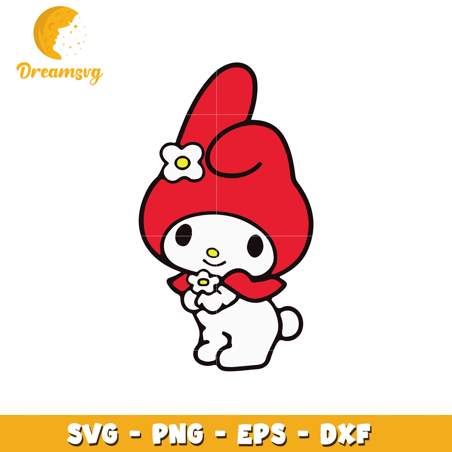 My Melody SVG PNG EPS DXF Cut File