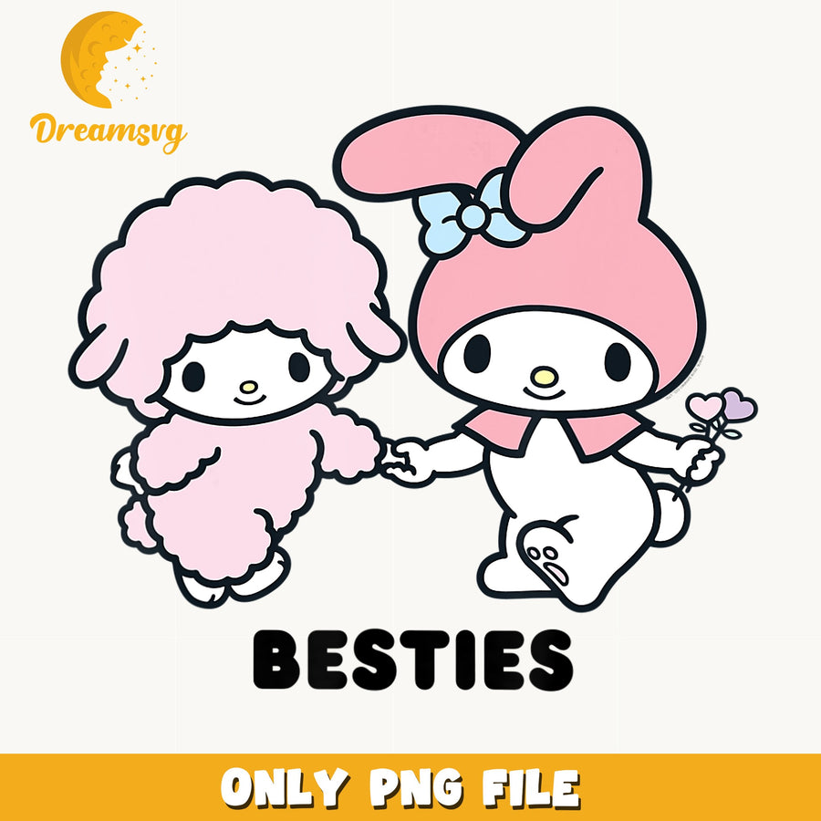My Melody And My Sweet Piano Besties PNG, Sanrio Friends, Cute PNG