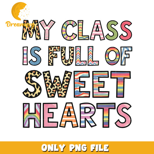 My class is full of sweet heart png, sweet heart png, sweet png