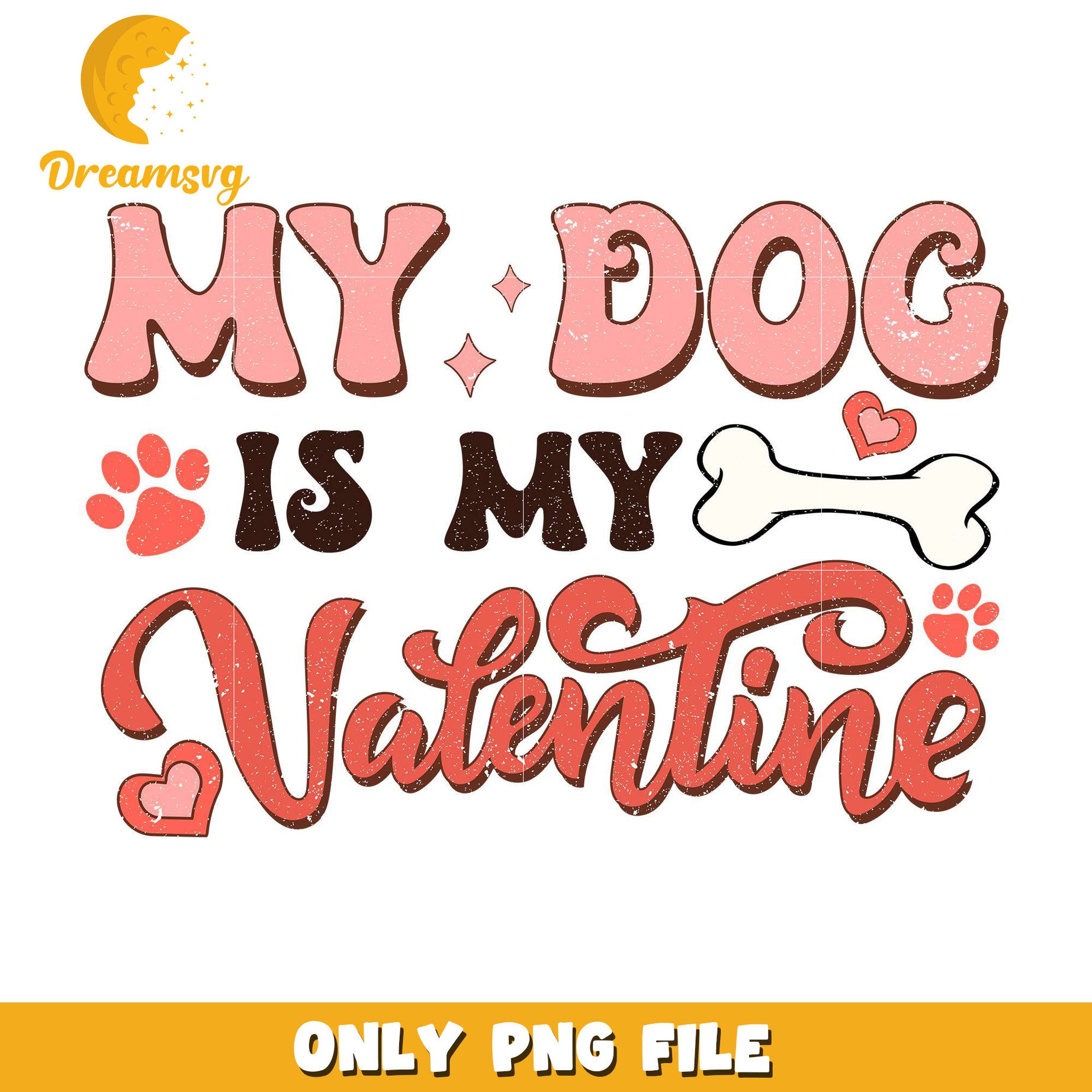 My dog is my valentine png, love dog png, be my valentine png