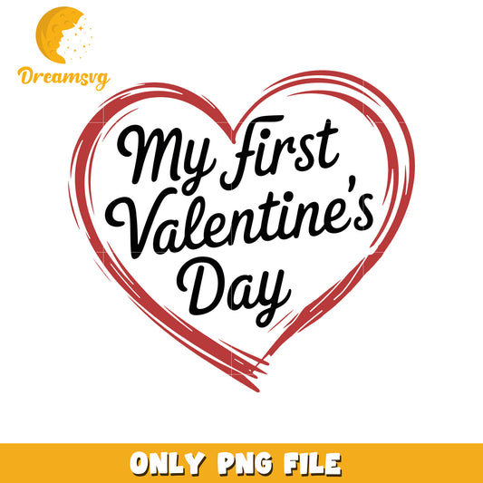 My first valentine day png, heart shape png, valentine png