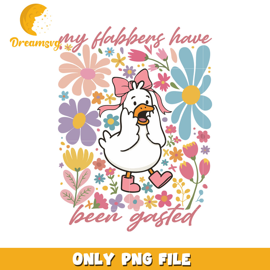 My flabbers have been gasted design png, funny phrase png, quirky quote png