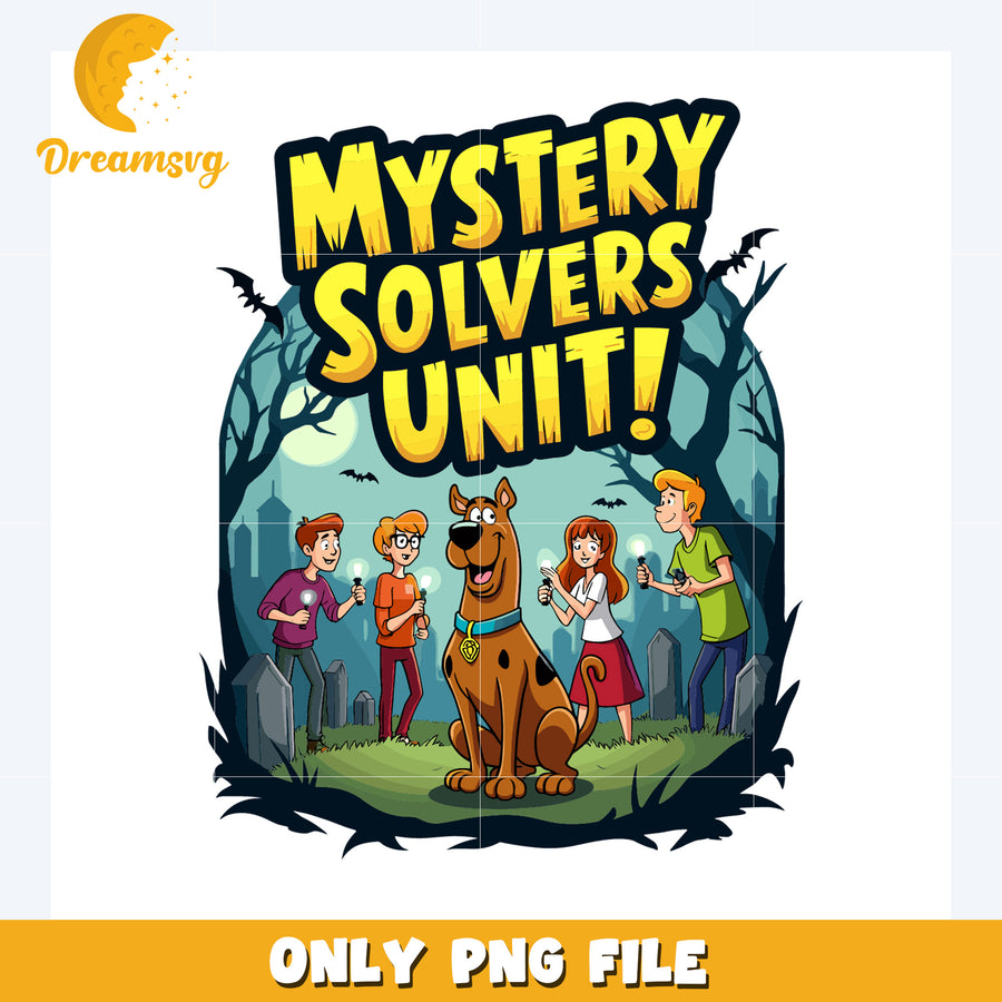 Mystery solvers unit png, scooby doo png, spooky and funny png