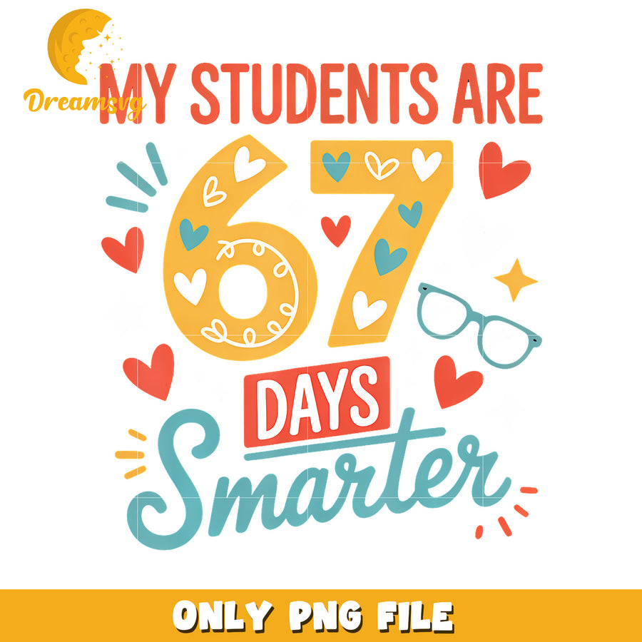 My students are 67 days smarter png, american trend png, sixseven core png