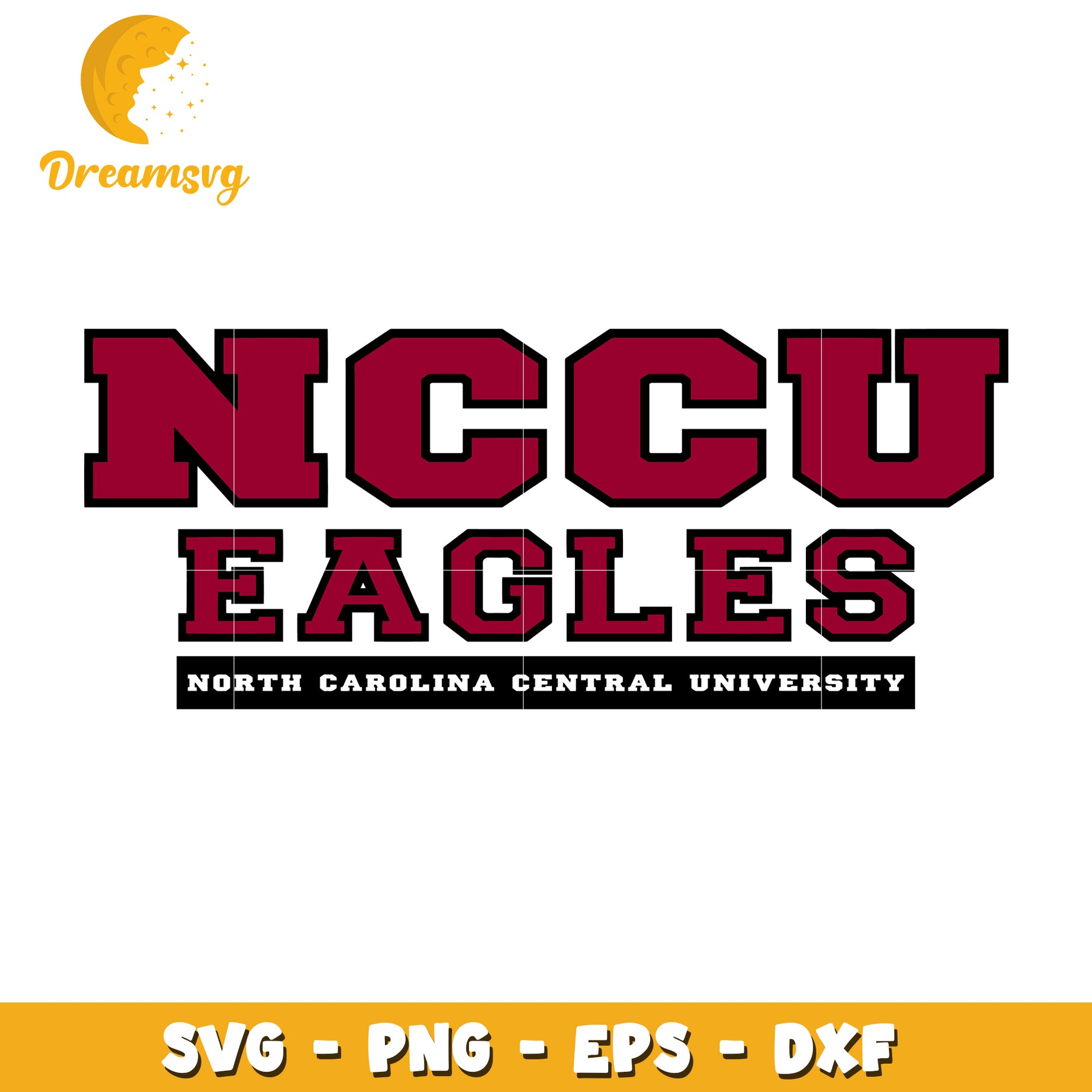 NCCU Eagles SVG File North Carolina Central University Design