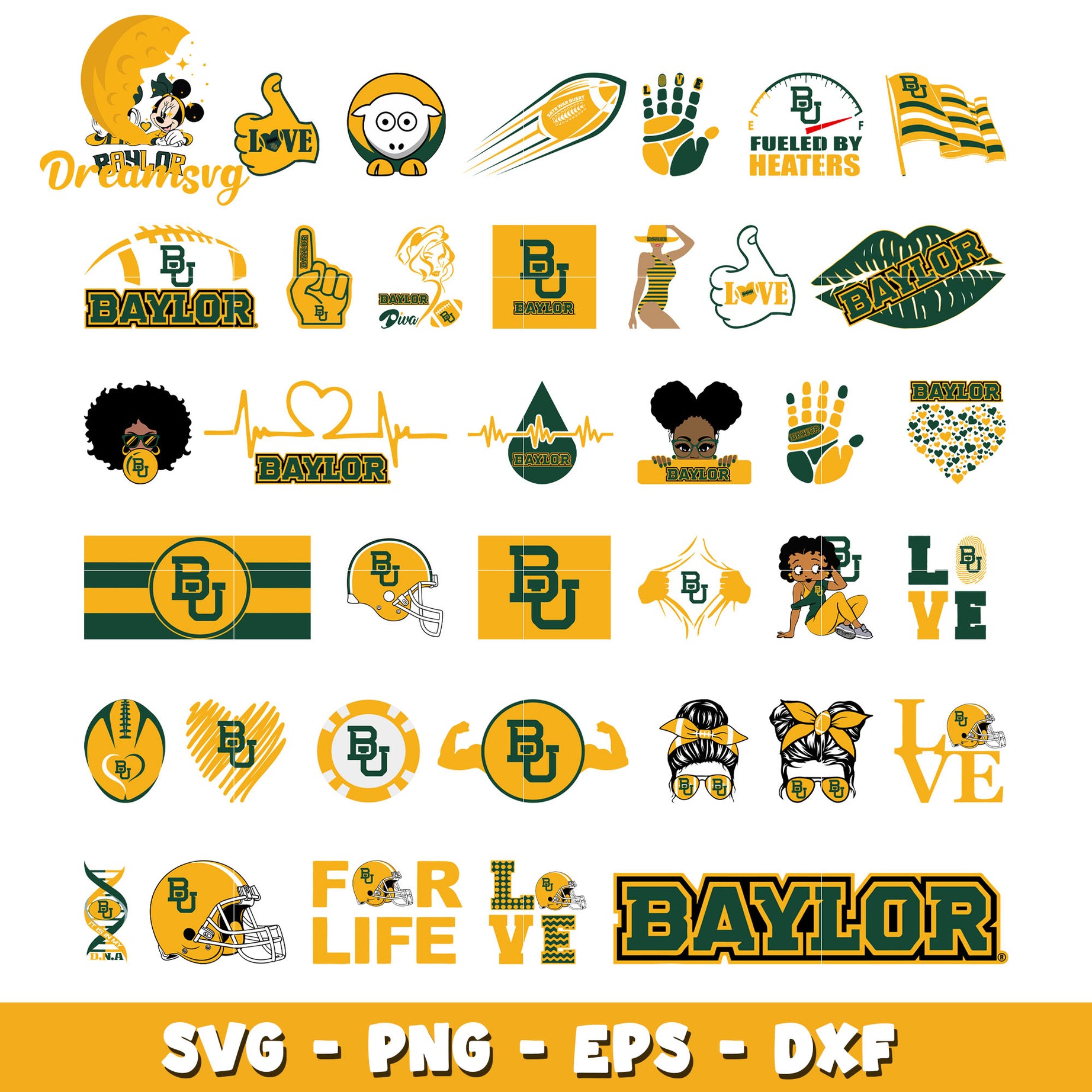 Baylor bears logo bundle svg, baylor bears football​ svg