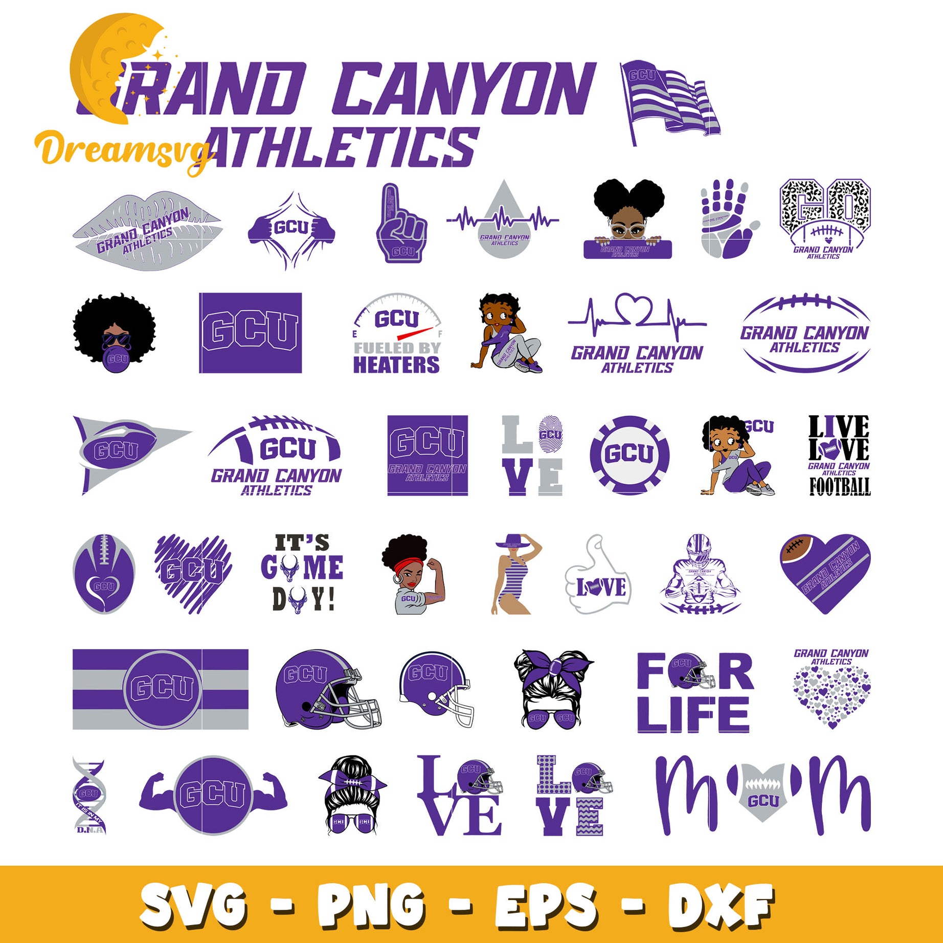 Grand canyon athletics logo bundle svg, grand canyon athletics​ svg