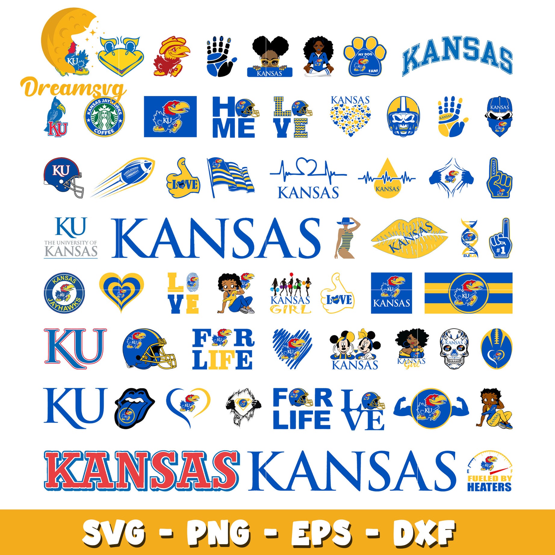 Kansas jayhawks logo bundle svg, kansas jayhawks football​ svg