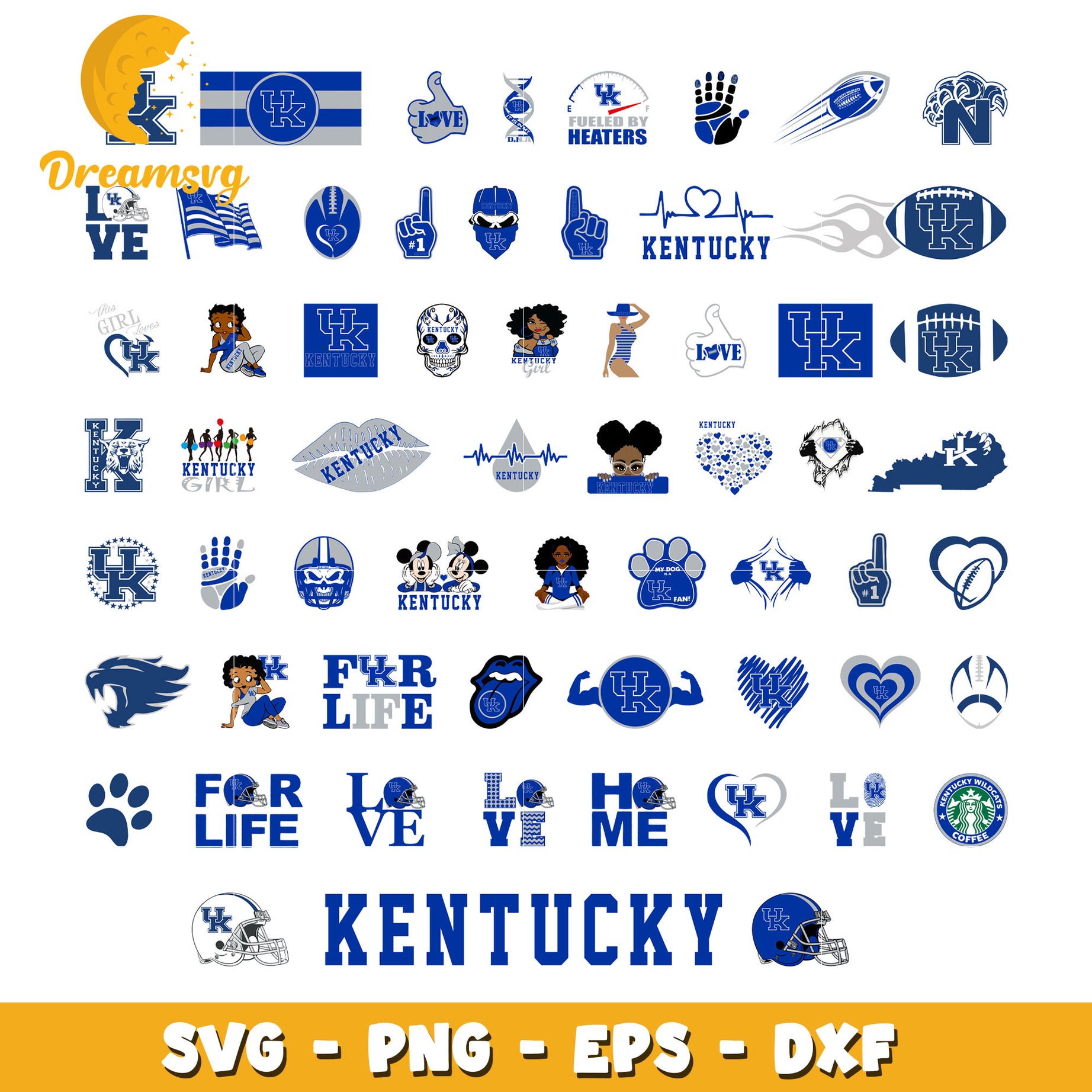 Kentucky wildcats design bundle svg, kentucky wildcats football​ svg