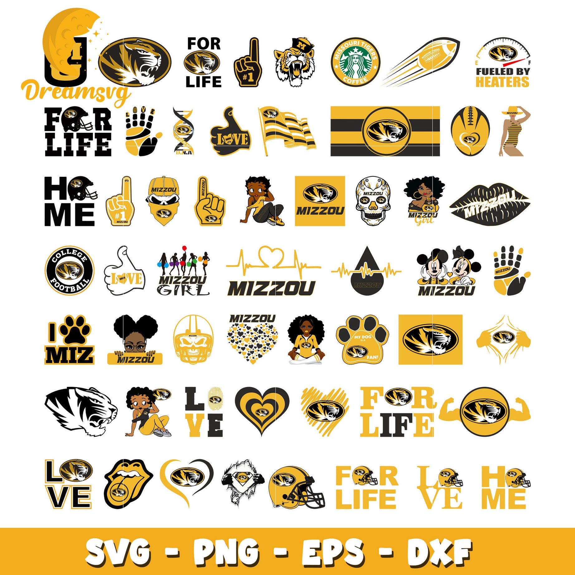 Missouri tigers logo bundle svg, missouri tigers football​ svg