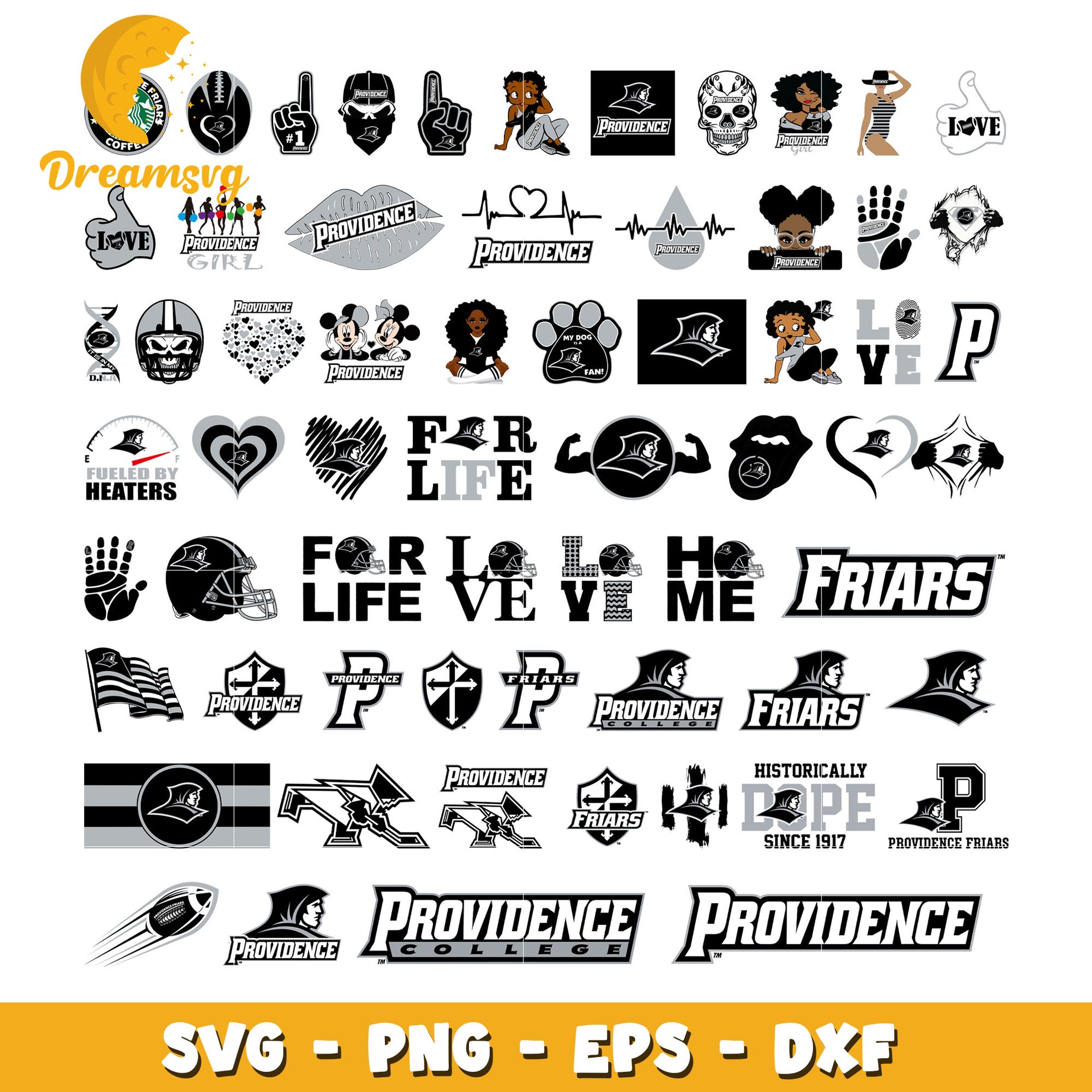 Providence friars logo bundle svg, providence friars​ svg