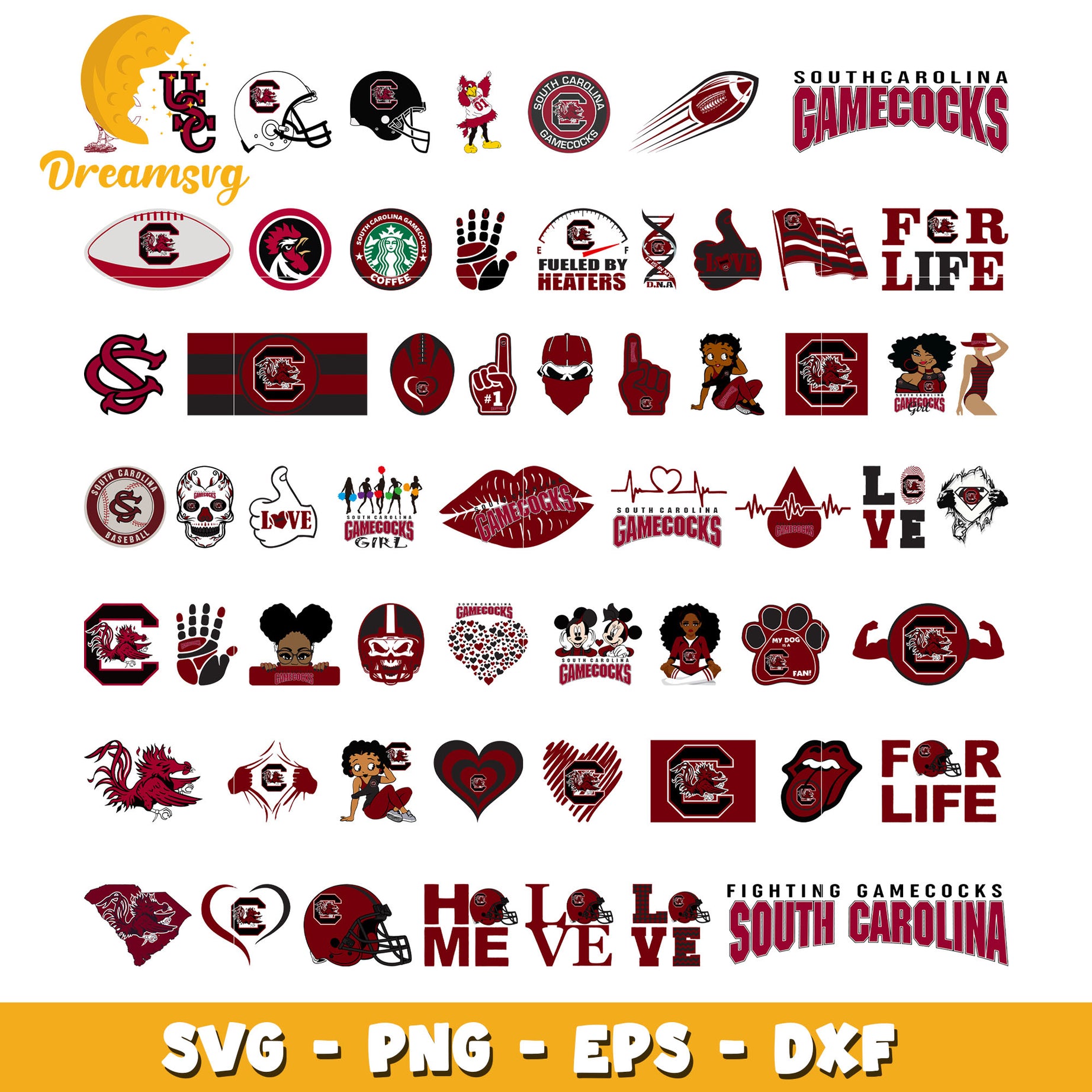 South carolina gamecocks logo bundle svg, south carolina gamecocks svg