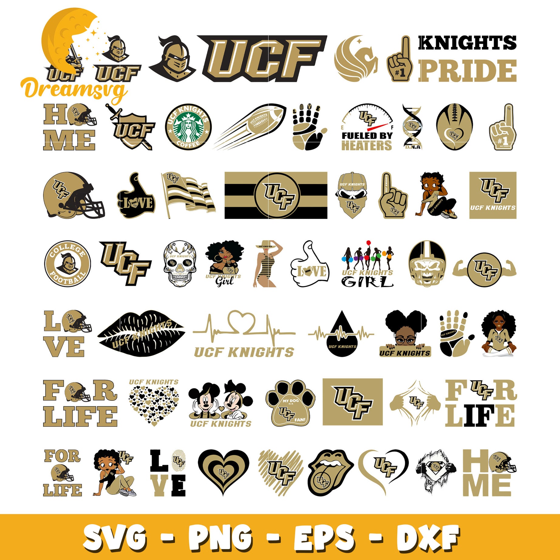 UCF Knights logo design bundle svg, UCF Knights svg, ncaa svg