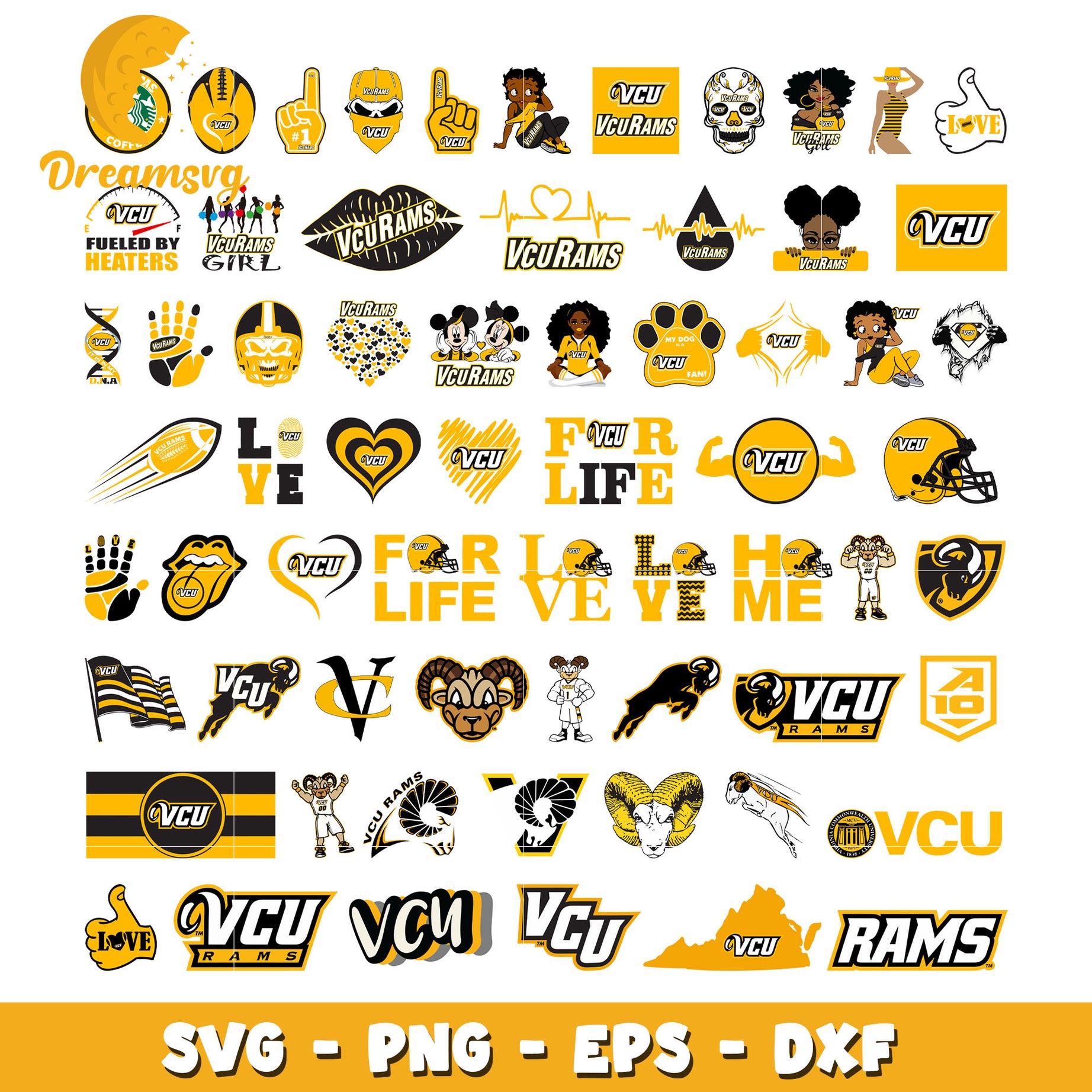 Vcu rams logo design bundle svg, vcu rams basketball​ svg