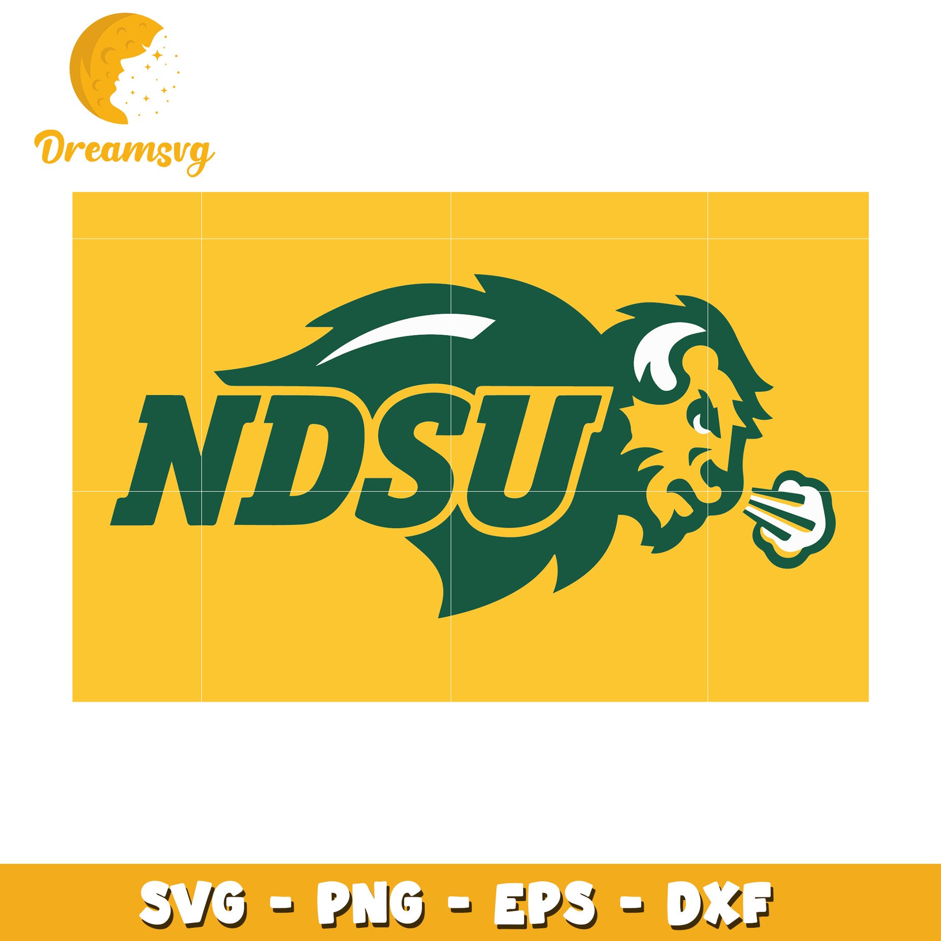 NDSU Bison SVG Cut File