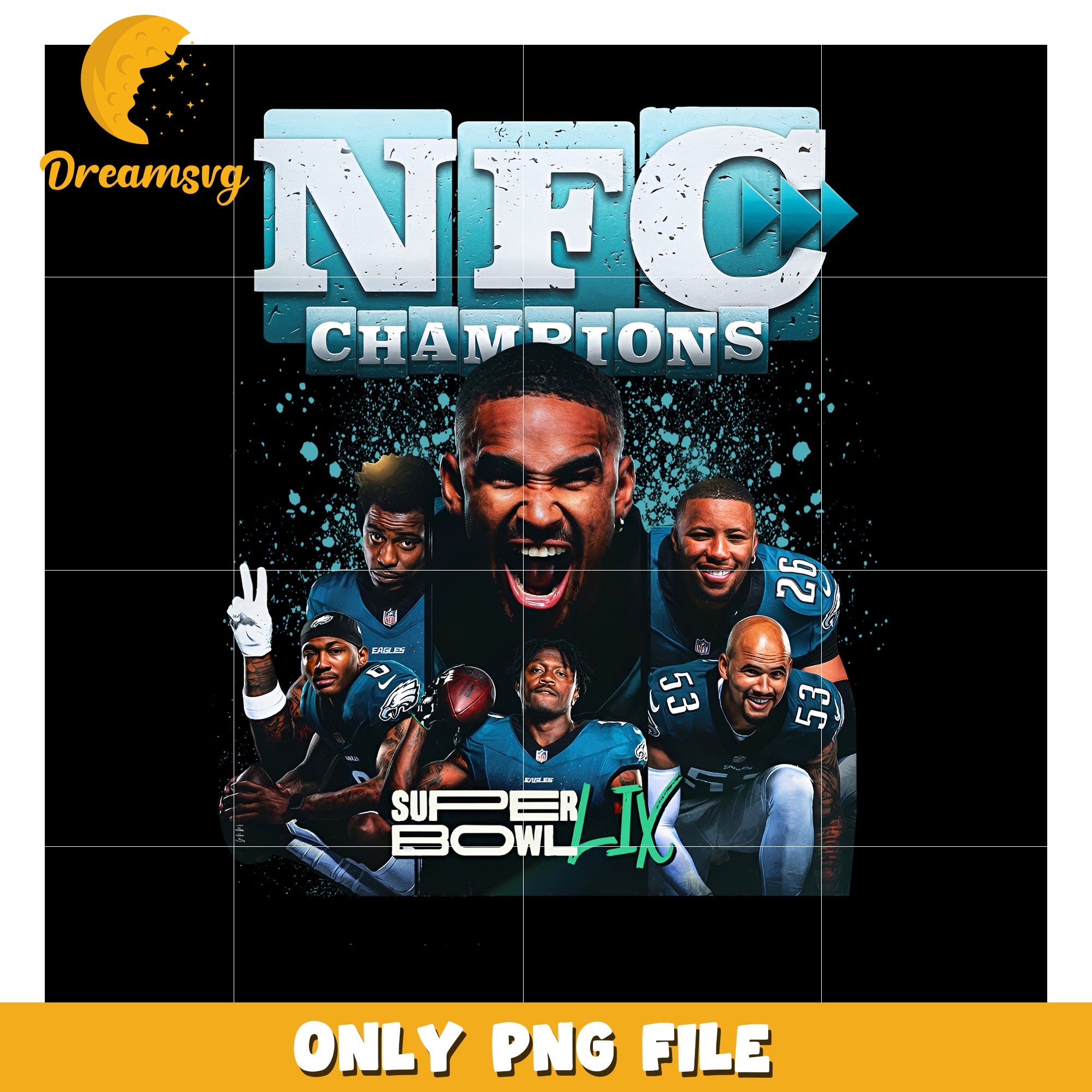 NFC Champions Super Bowl PNG Graphic Design File