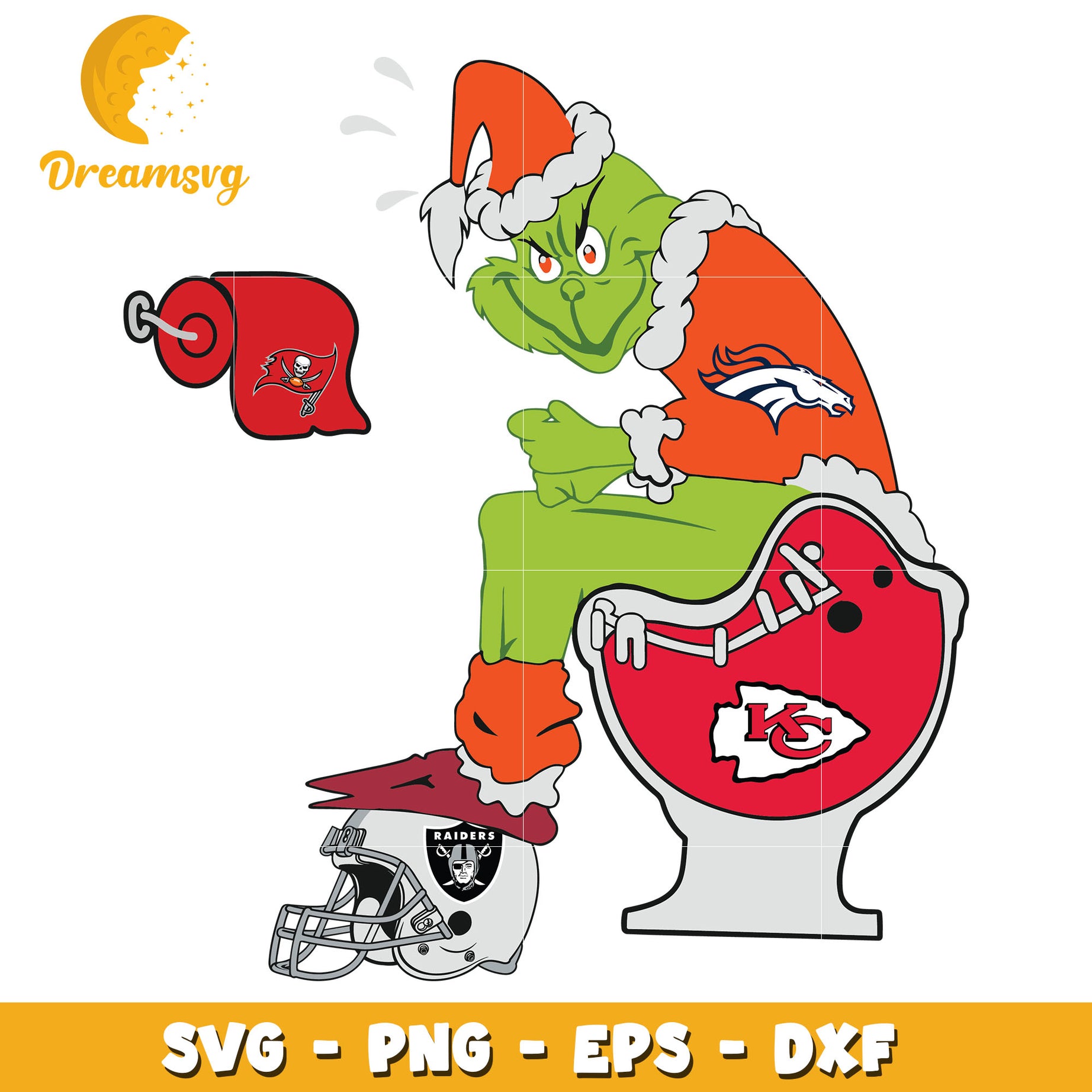 NFL Denver Broncos Grinch Best svg, ncaa svg, christmas svg