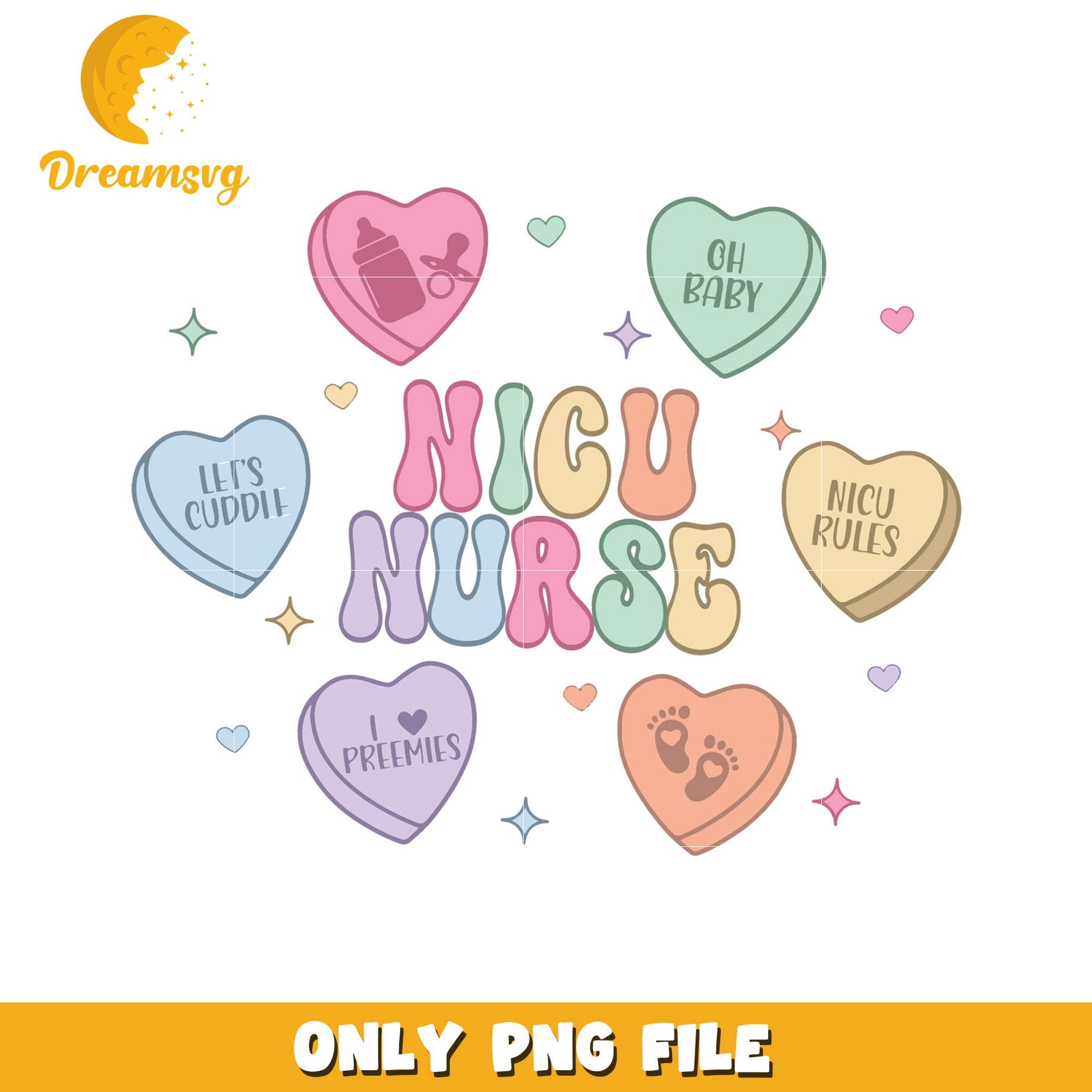 NICU Nurse PNG Design