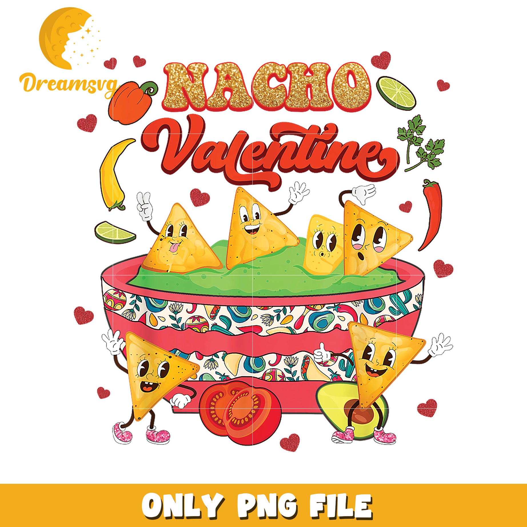 Nacho Valentine PNG Design