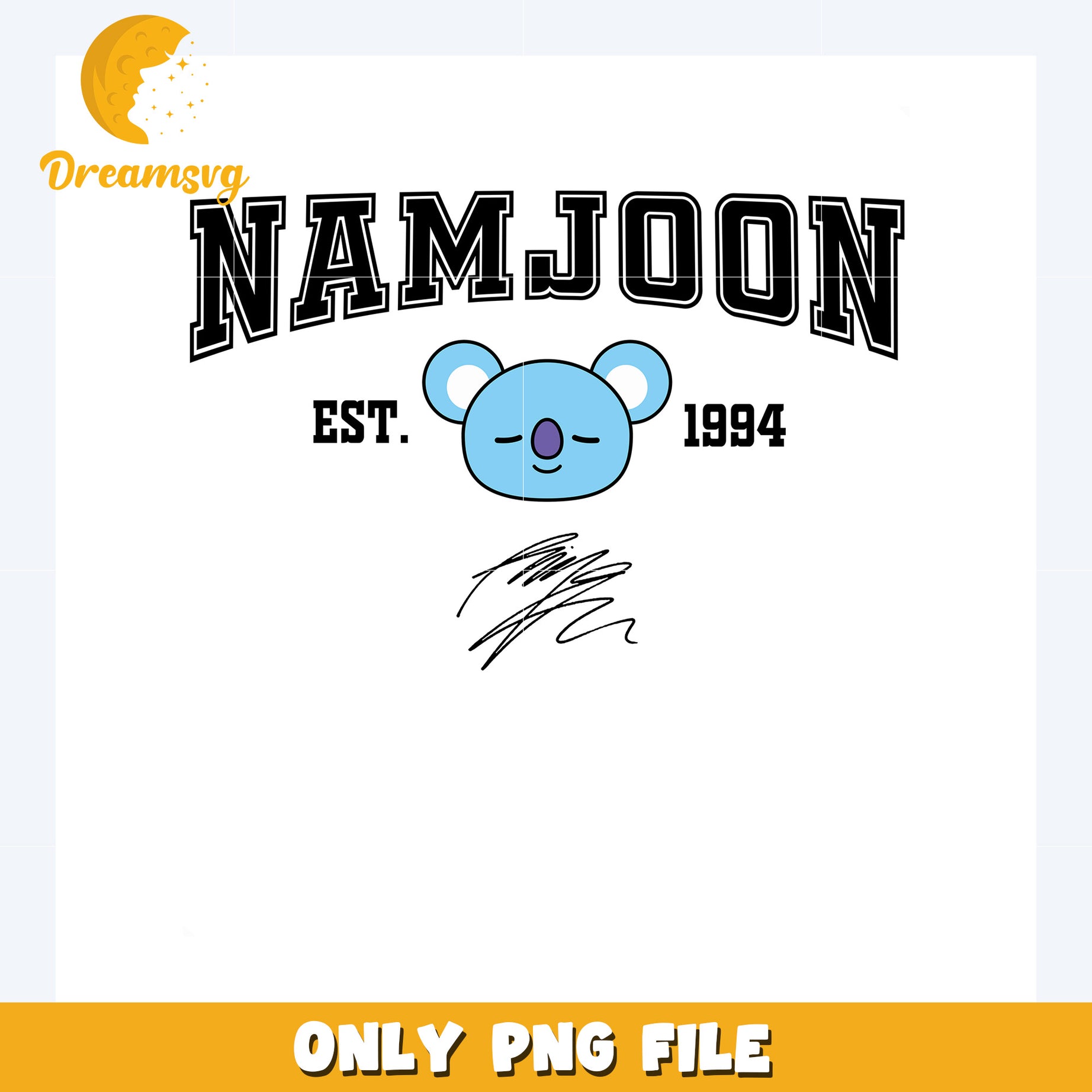 Nam joon koya est 1994 png, bts mascot png, bt21 characters png