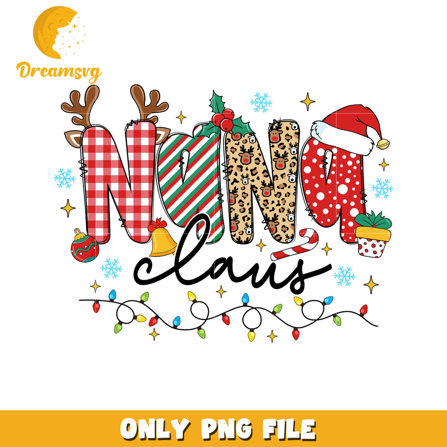 Nana claus png, christmas songs​​ png, christmas snow​ png