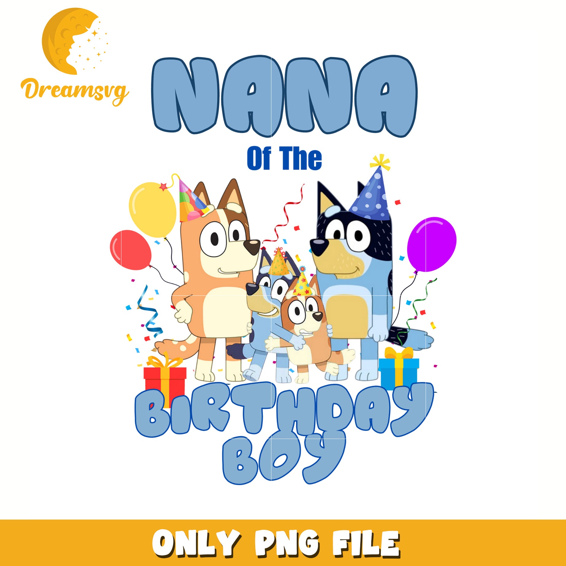 Nana of the birthday boy png, bluey png, bluey toys png